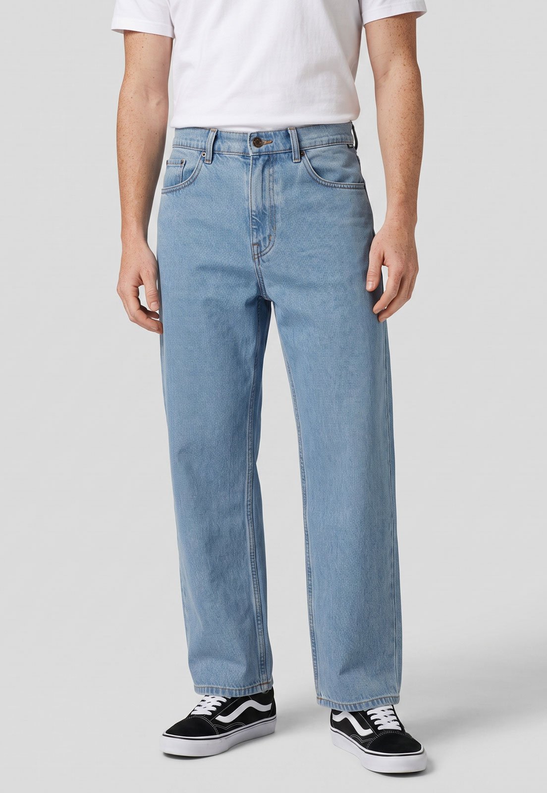 Calça Masculina Vans Check-5 Loose Denim Azul Claro