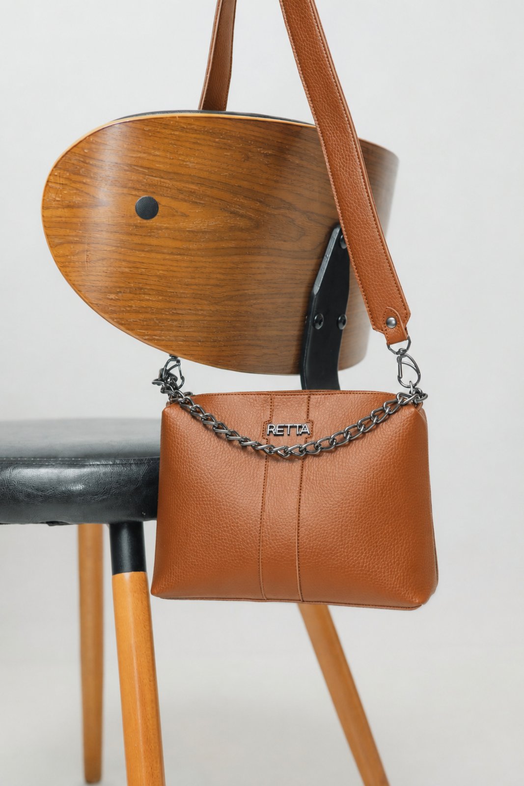 Bolsa Feminina Retta Kiara Transversal Pequena Marfim