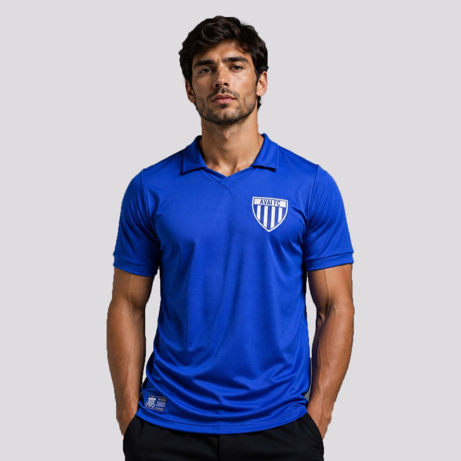 Polo Avaí Retrô 1988 Azul