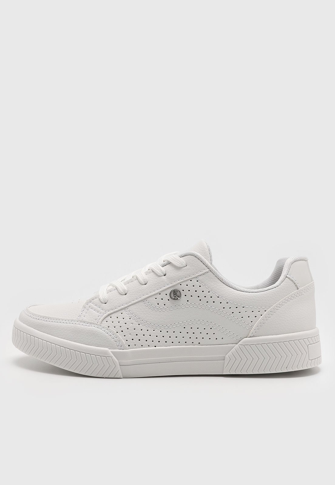 Vista 2 Tênis Feminino Kolosh com Cadarço branco Kolosh branco