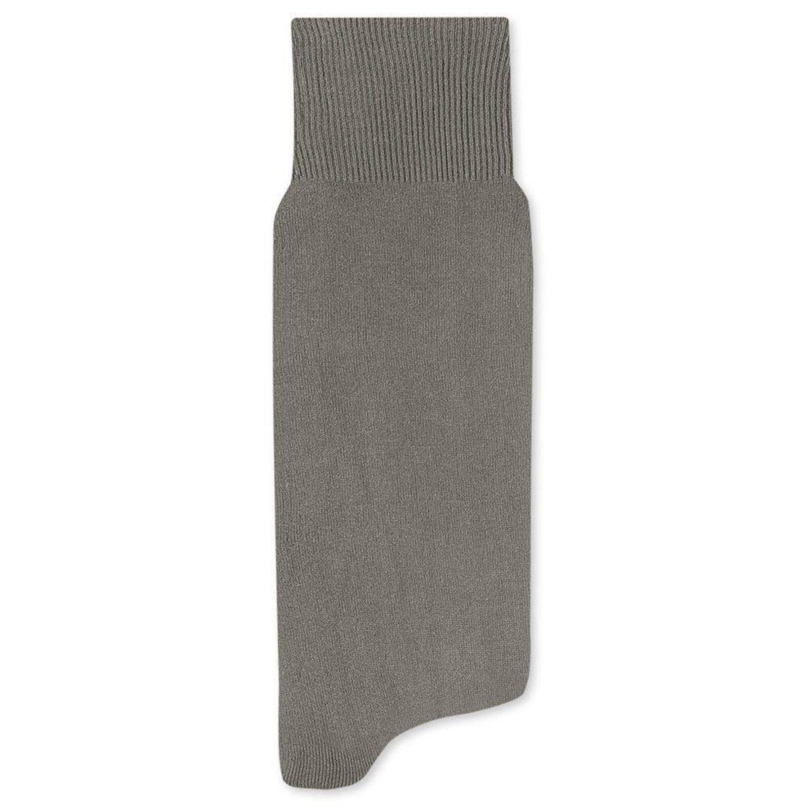 Vista 2 Meia Social Cano Longo Mash Masculina Lisa Poliamida Punho Caqui cinza caqui cinza caqui