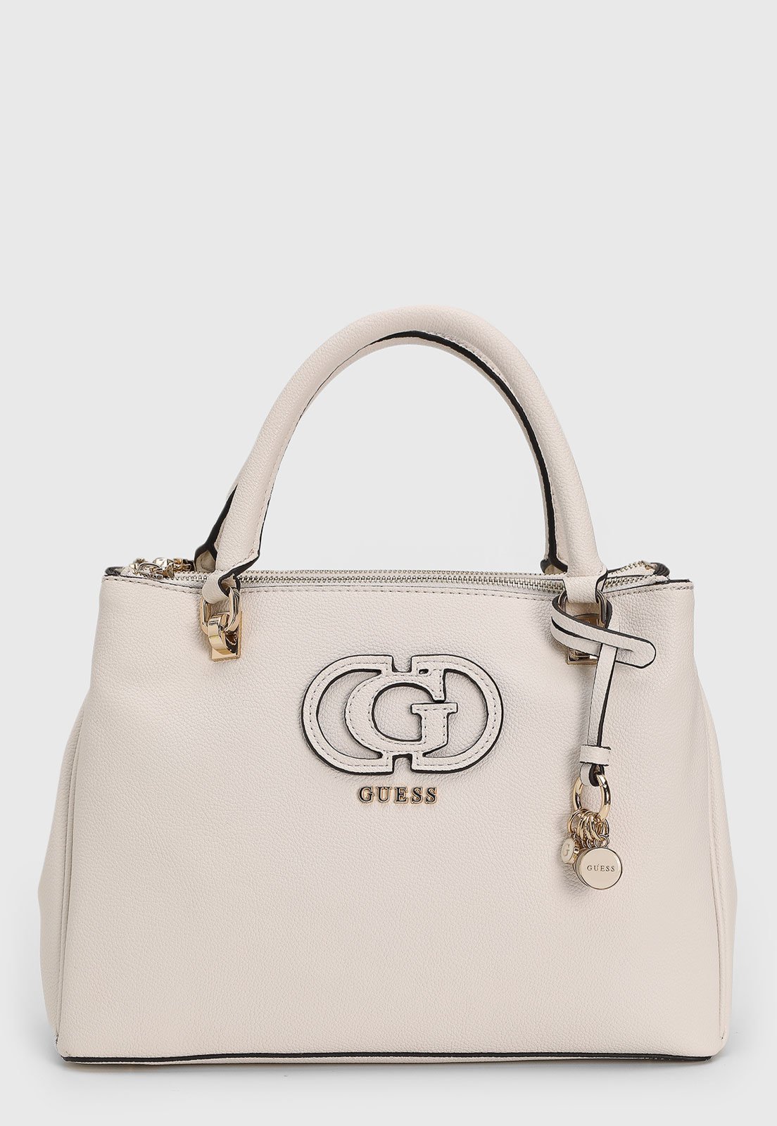 Bolsa Grande Guess Estruturada Off-White