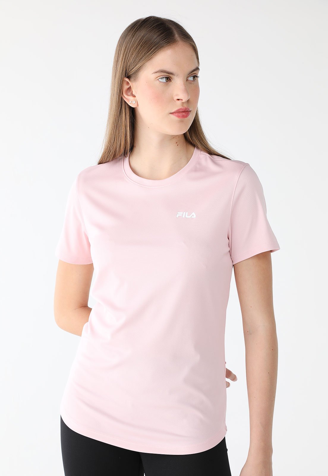 Camiseta Fila Slim Basic Sports Iii Rosa