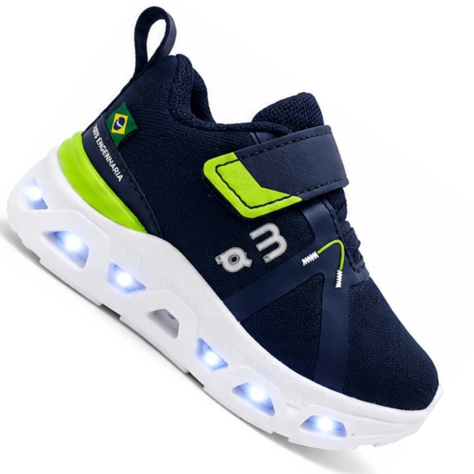 Tenis Com Led Mini-pe Mp2621 Meninos
