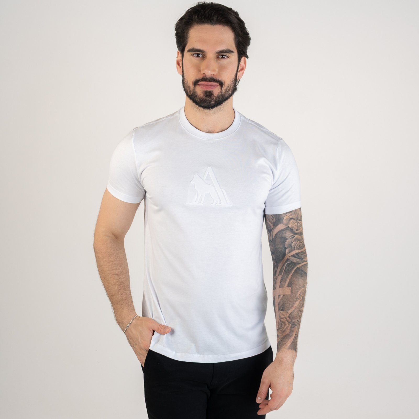 Camiseta Acostamento Wolf Central Branca