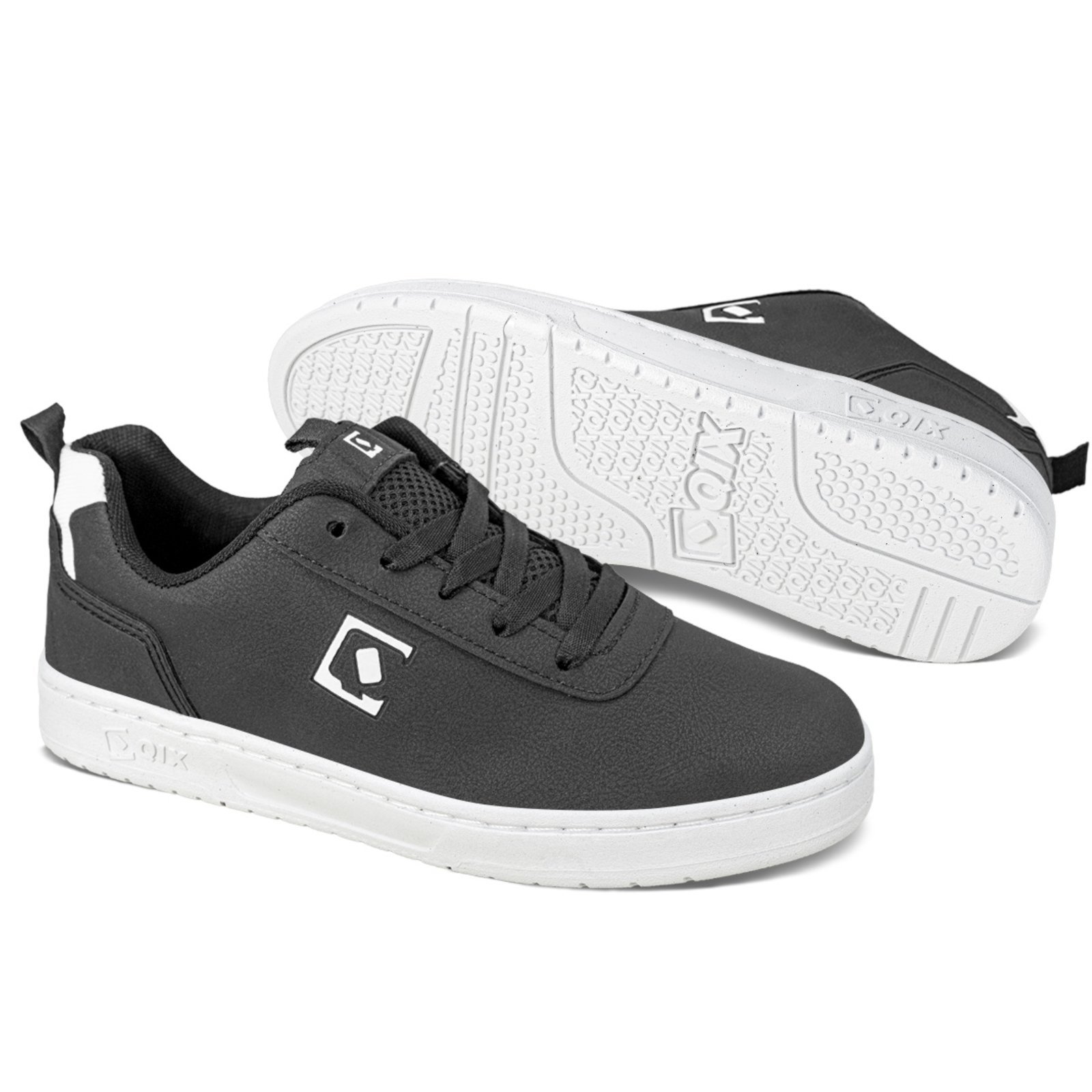Vista 3 Tênis Qix Bird 3 Unissex Branco preto Qix preto