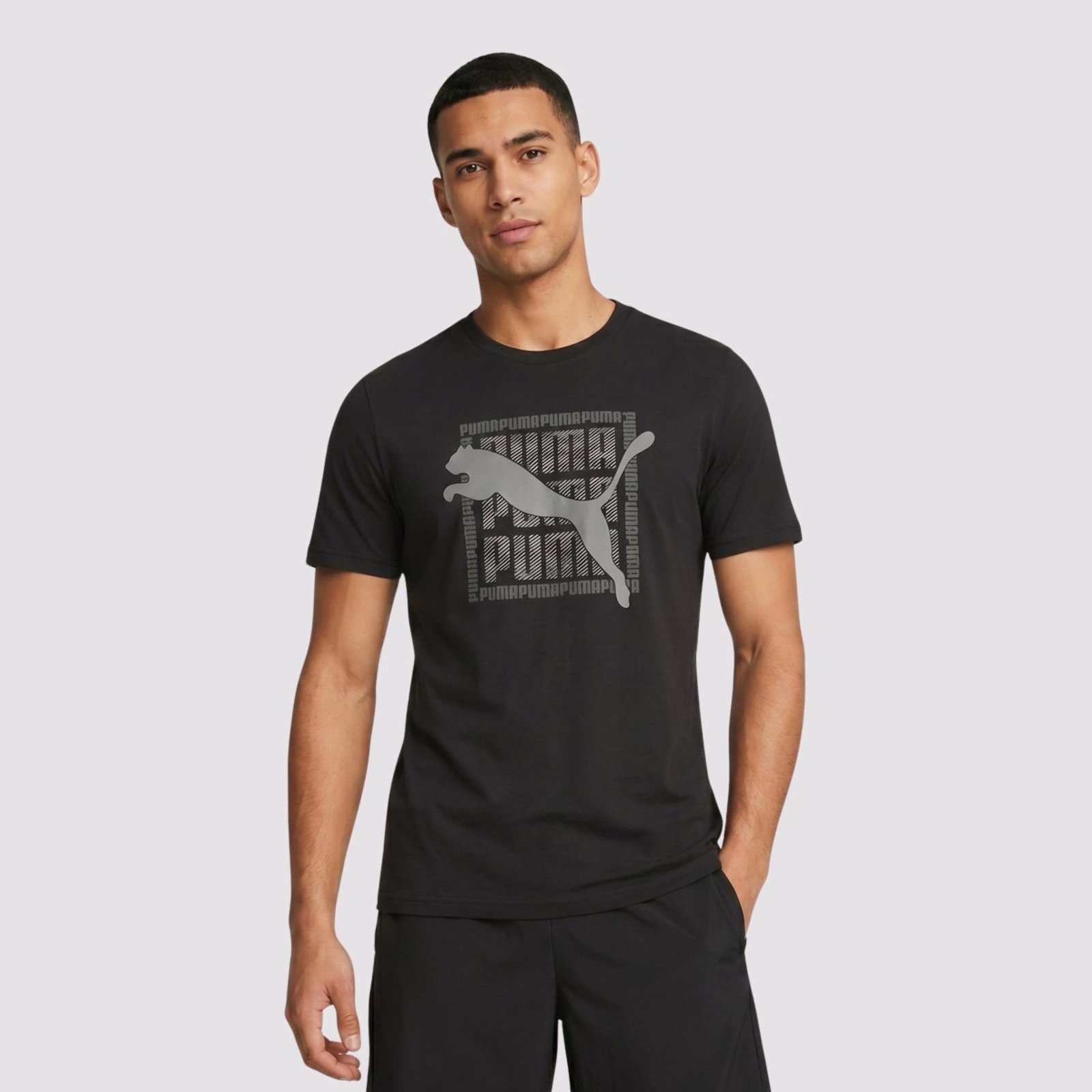 Camiseta Puma Graphic Wording Preta