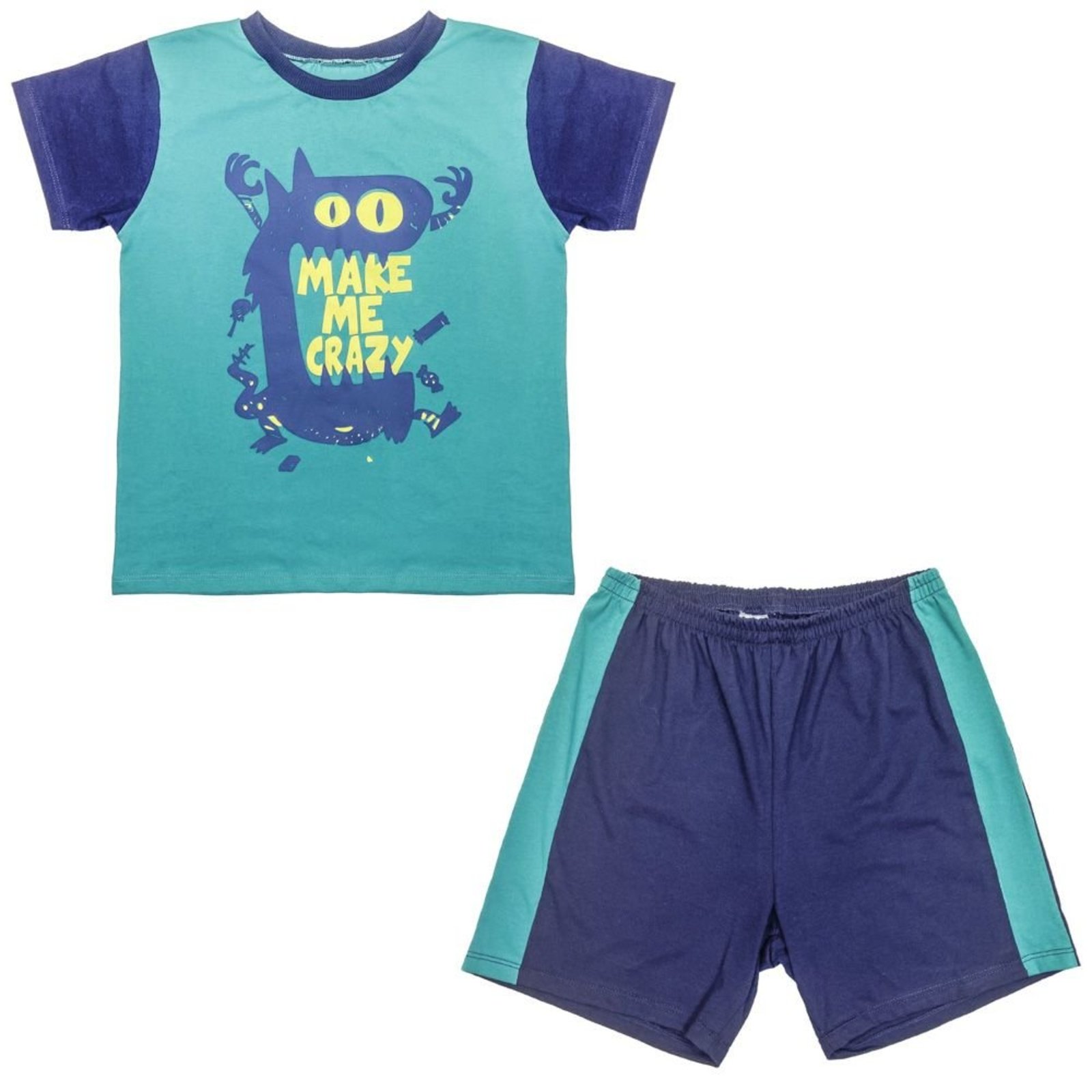Pijama Juvenil Look Jeans Monstro Curto