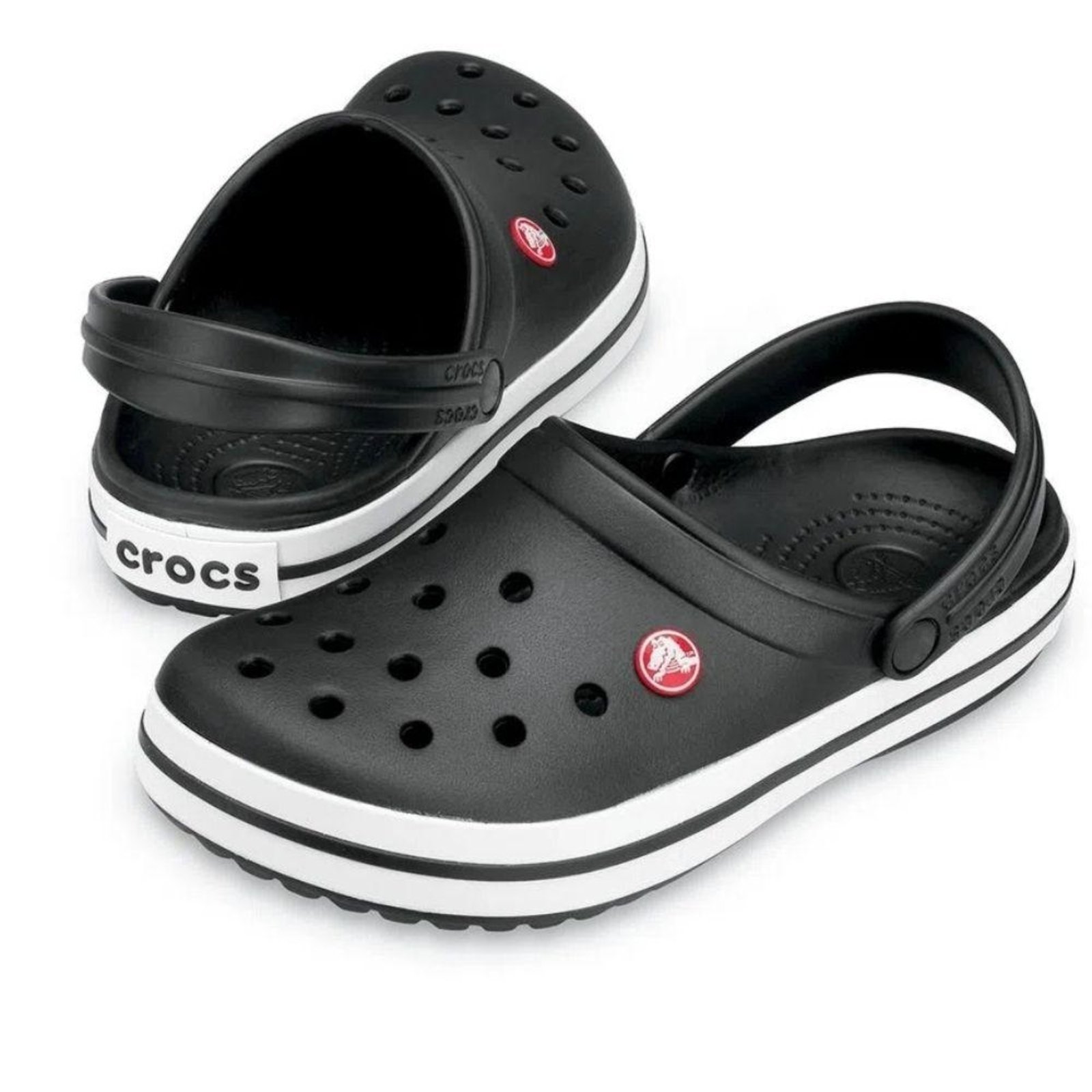 Vista 3 Sandália Clog Crocs Crocband preto Crocs preto