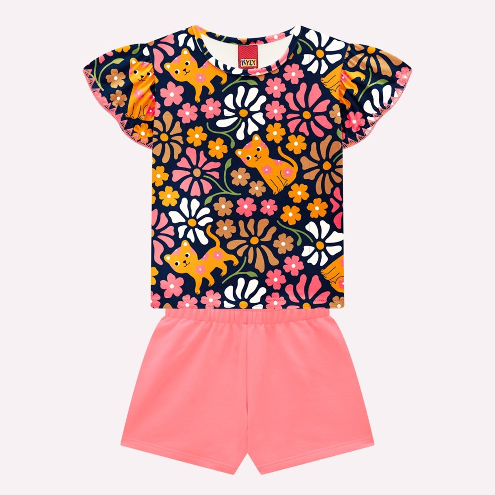 Infantil - Conjunto Menina em Algodão Kyly