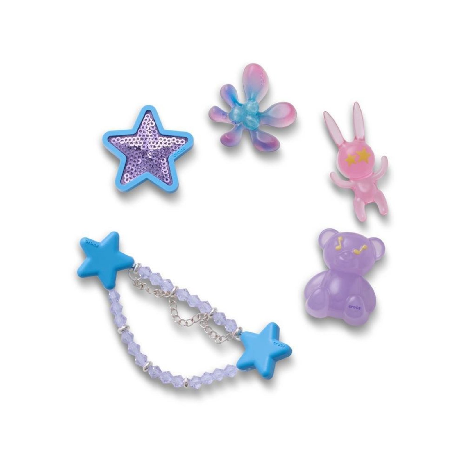 Infantil - Jibbitz™ Funky Festival Pack Com 5 Peças Único Branco