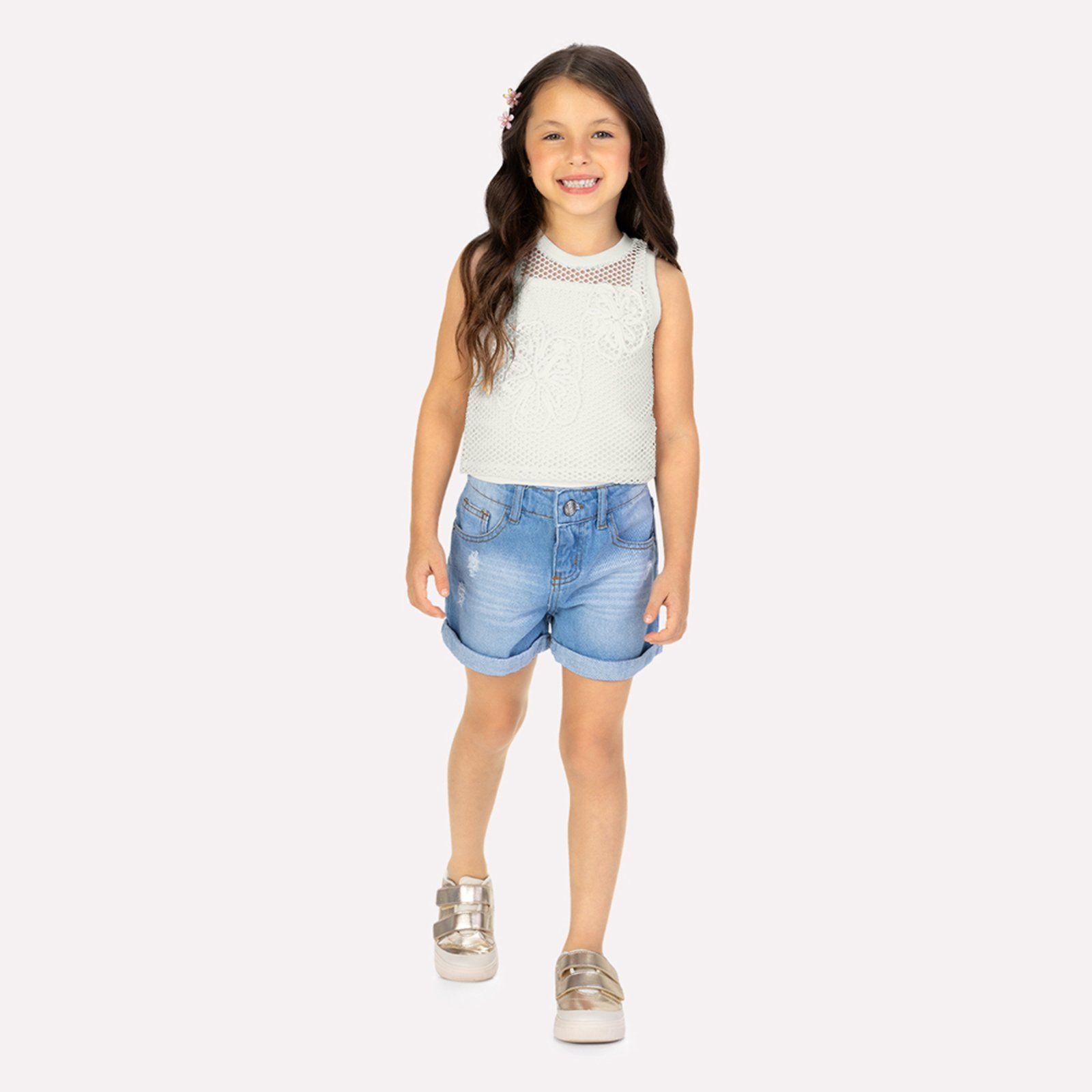 Infantil – Blusa Menina Bordado Milon