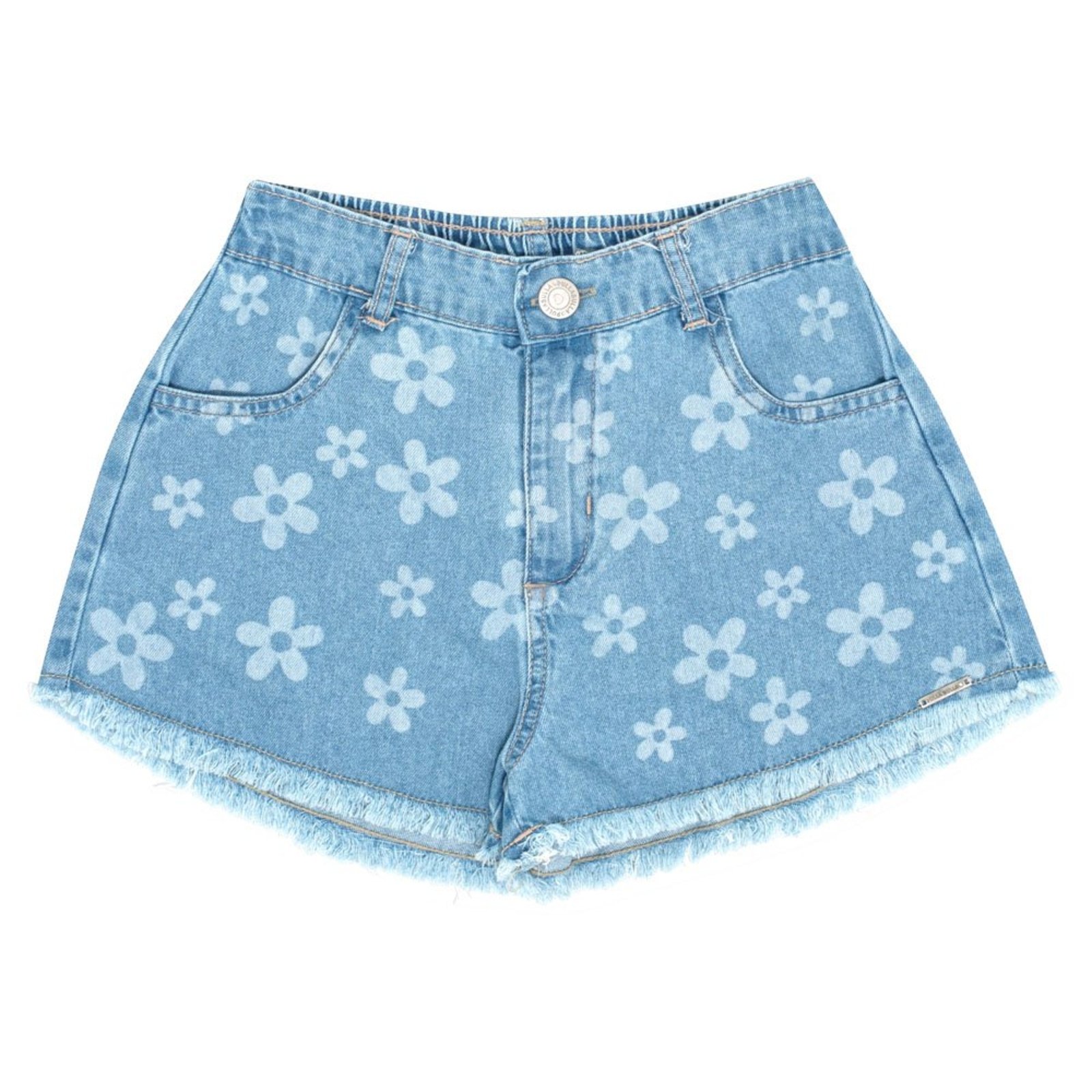Infantil - Short Menina - Indigo Claro - 50714-1114 Azul