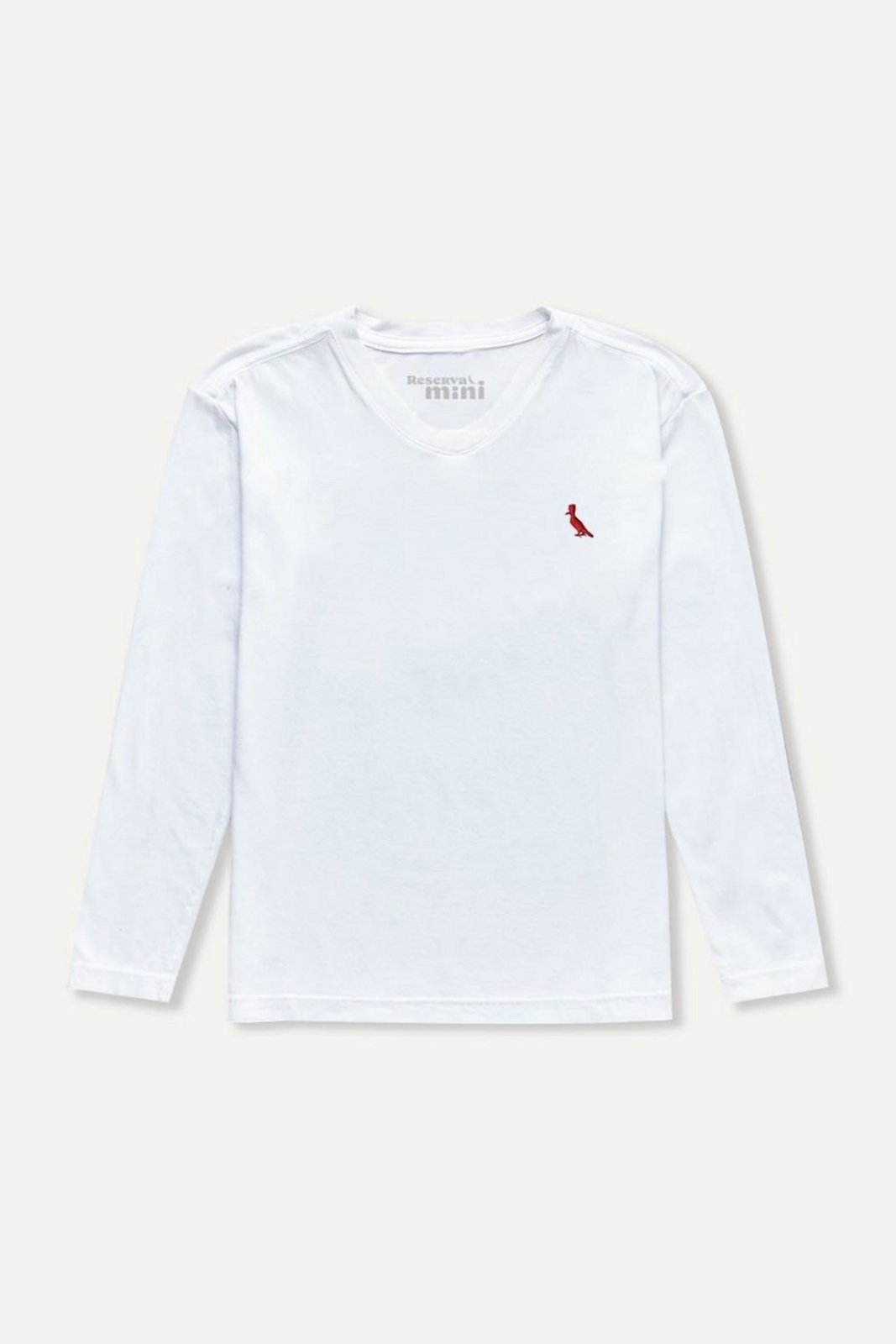 Infantil - Camiseta Ml Pica Pau Bordado Brasa Reserva Mini Branco