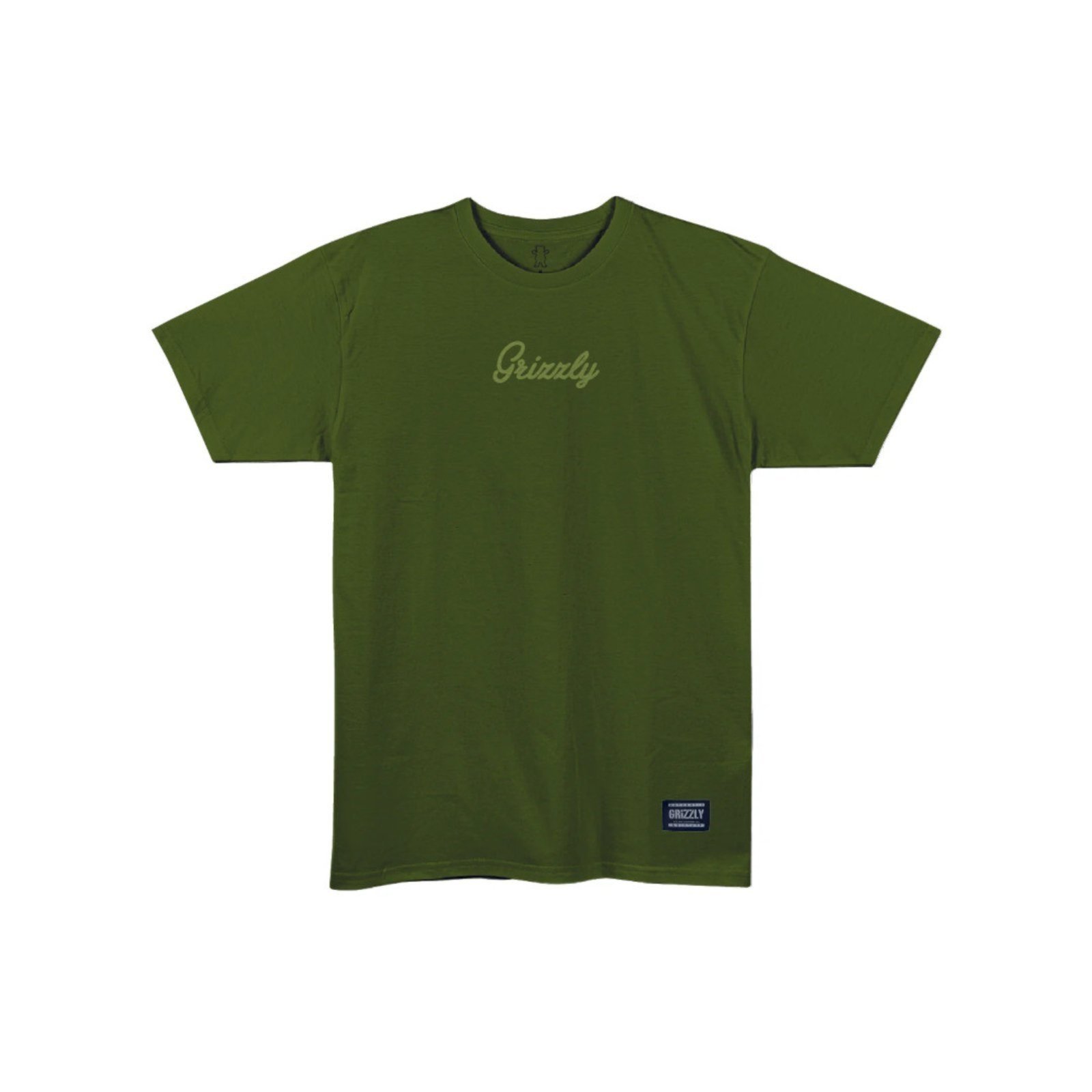 Camiseta Grizzly Mini Script Tee II - VERDE MILITAR