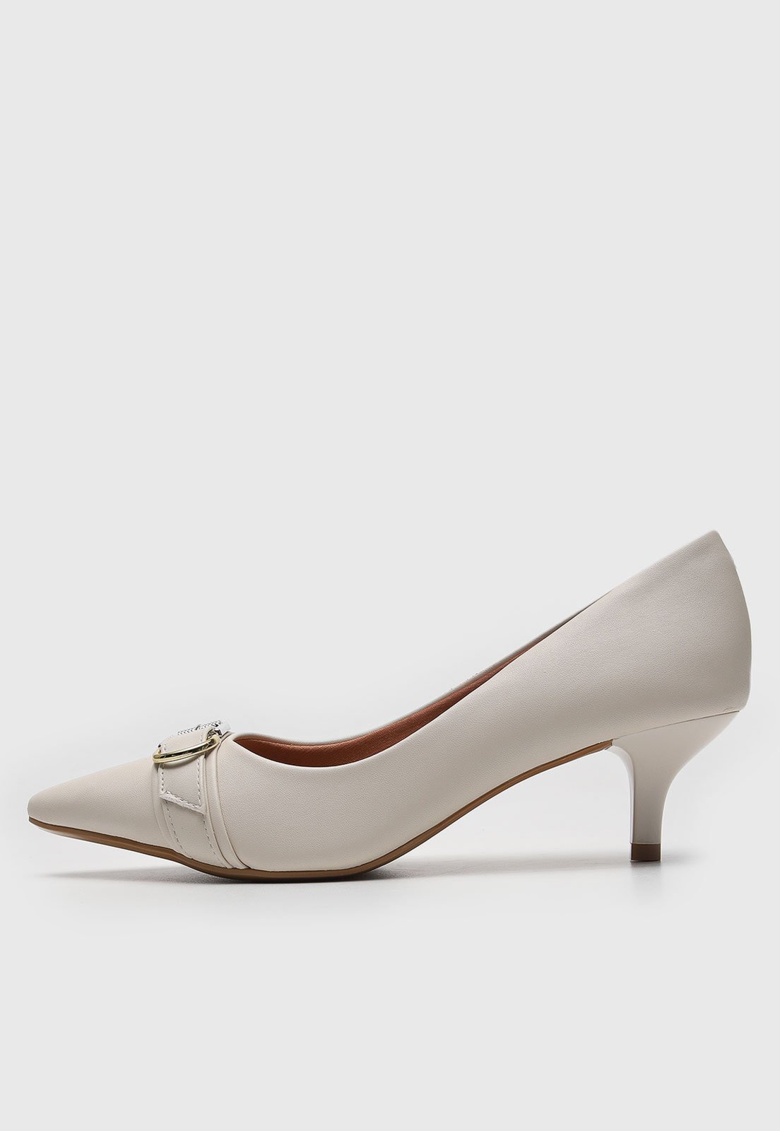 Scarpin Vizzano Fivela Off-White