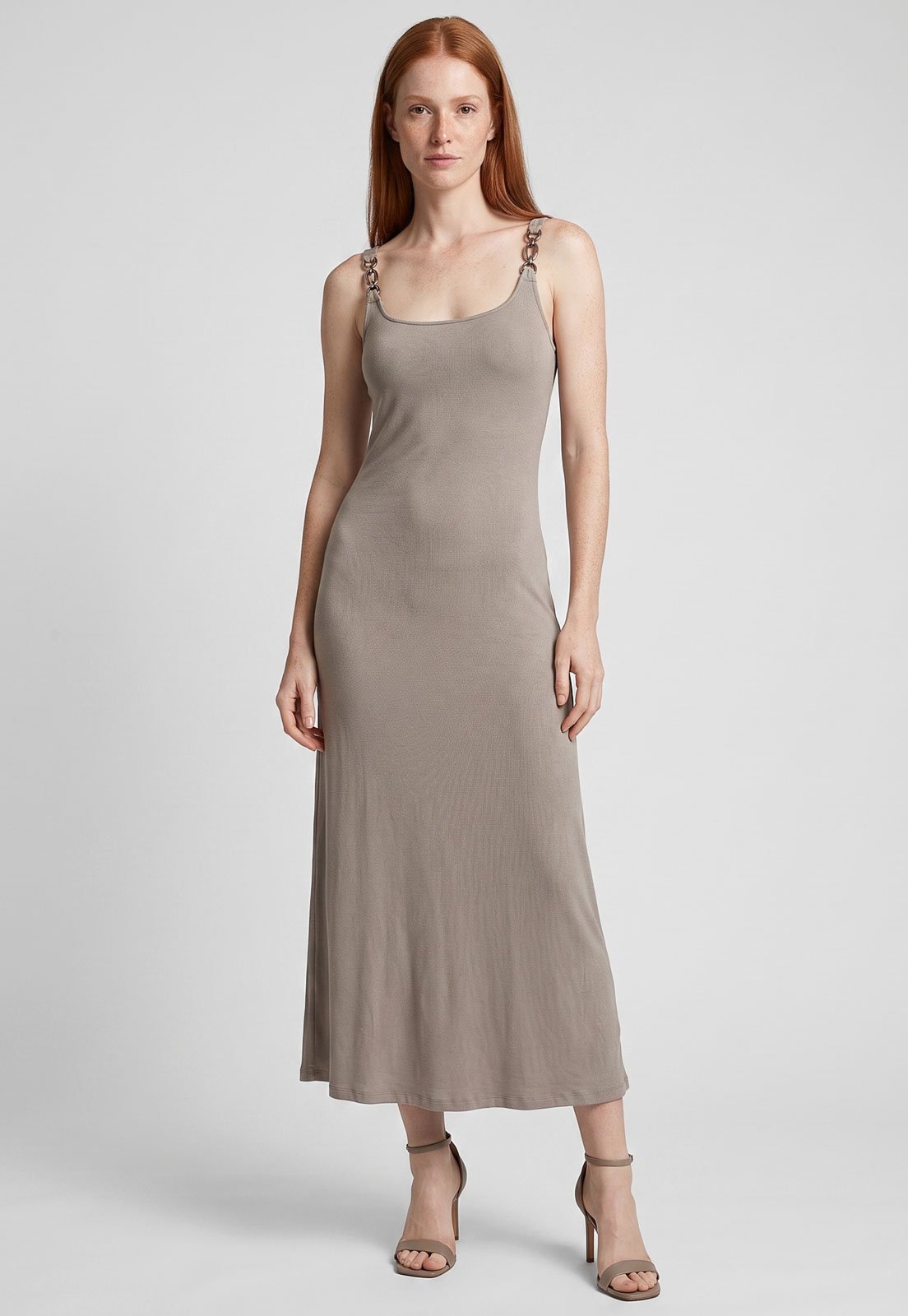 Vestido Feminino Lez a Lez Midi Marselha Bege