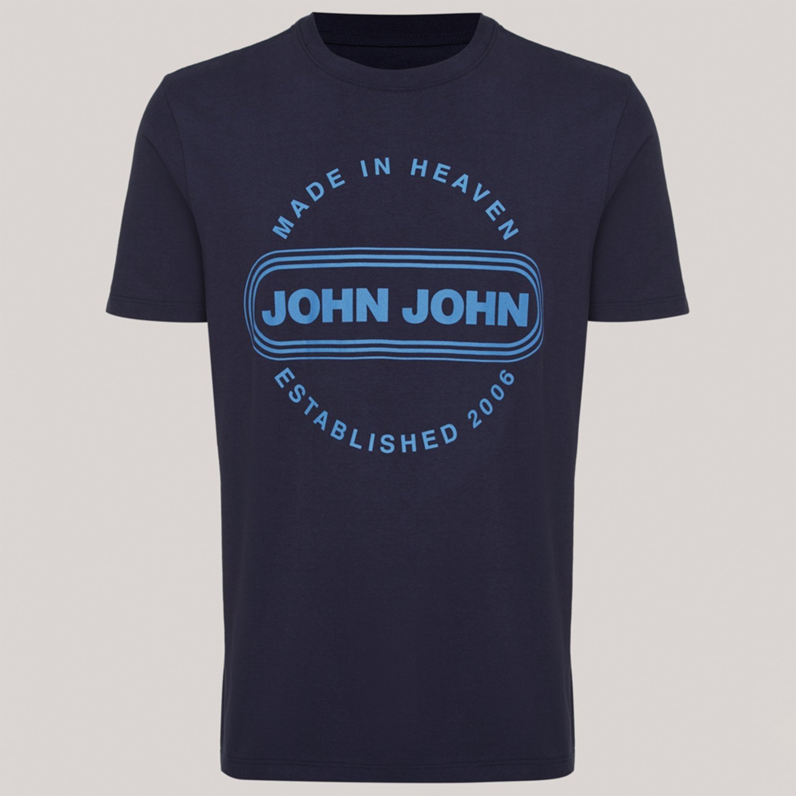 Camiseta John John Round Circle Ve26 Marinho Masculino