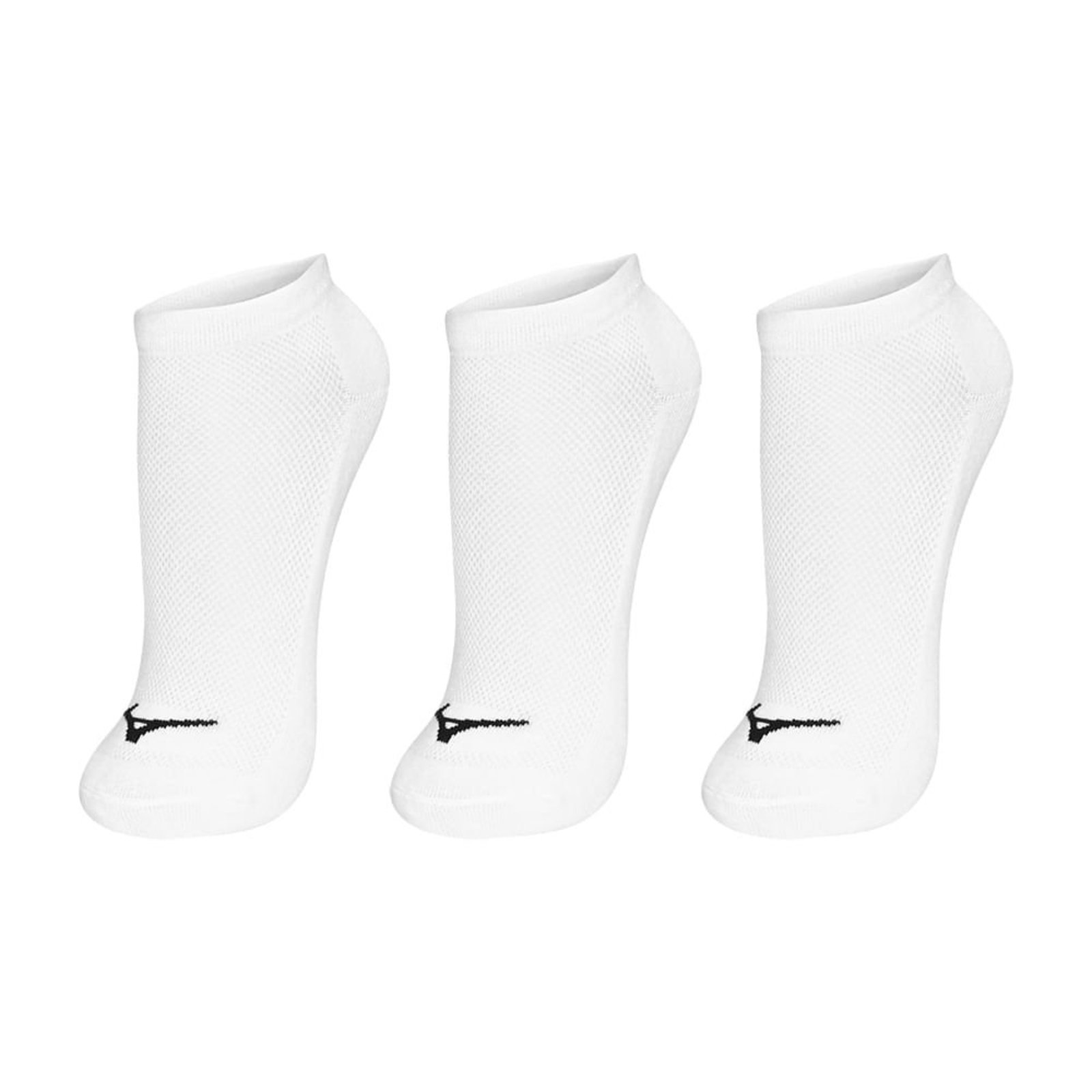 Vista 3 Meia Sem Cano Mizuno Basic Tam. Pacote Com 3 Pares Mizuno branco