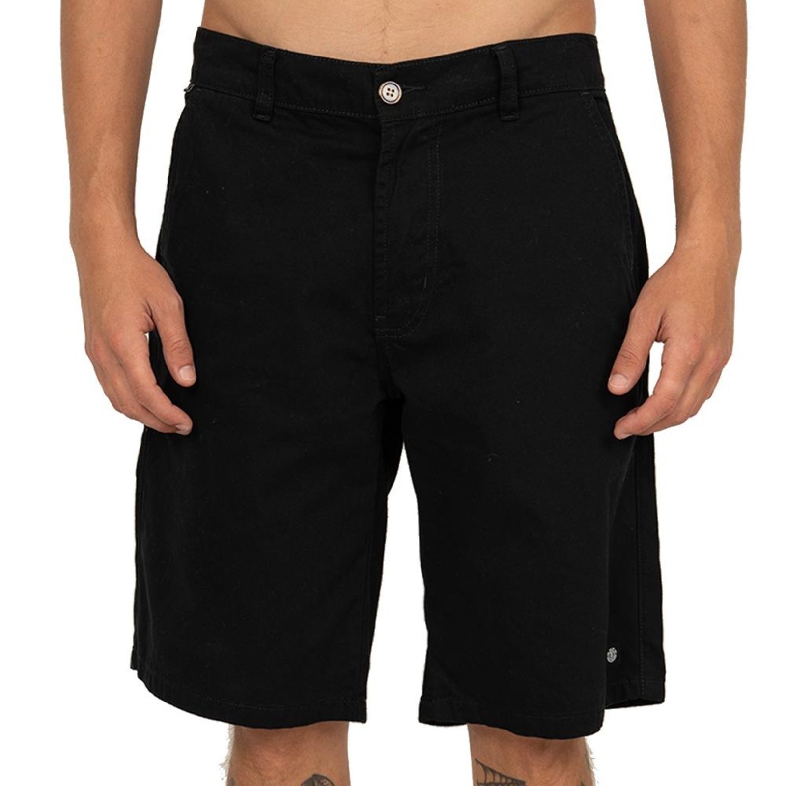 Vista 2 Bermuda Element Chino Twill SM26 Masculina preto Element preto