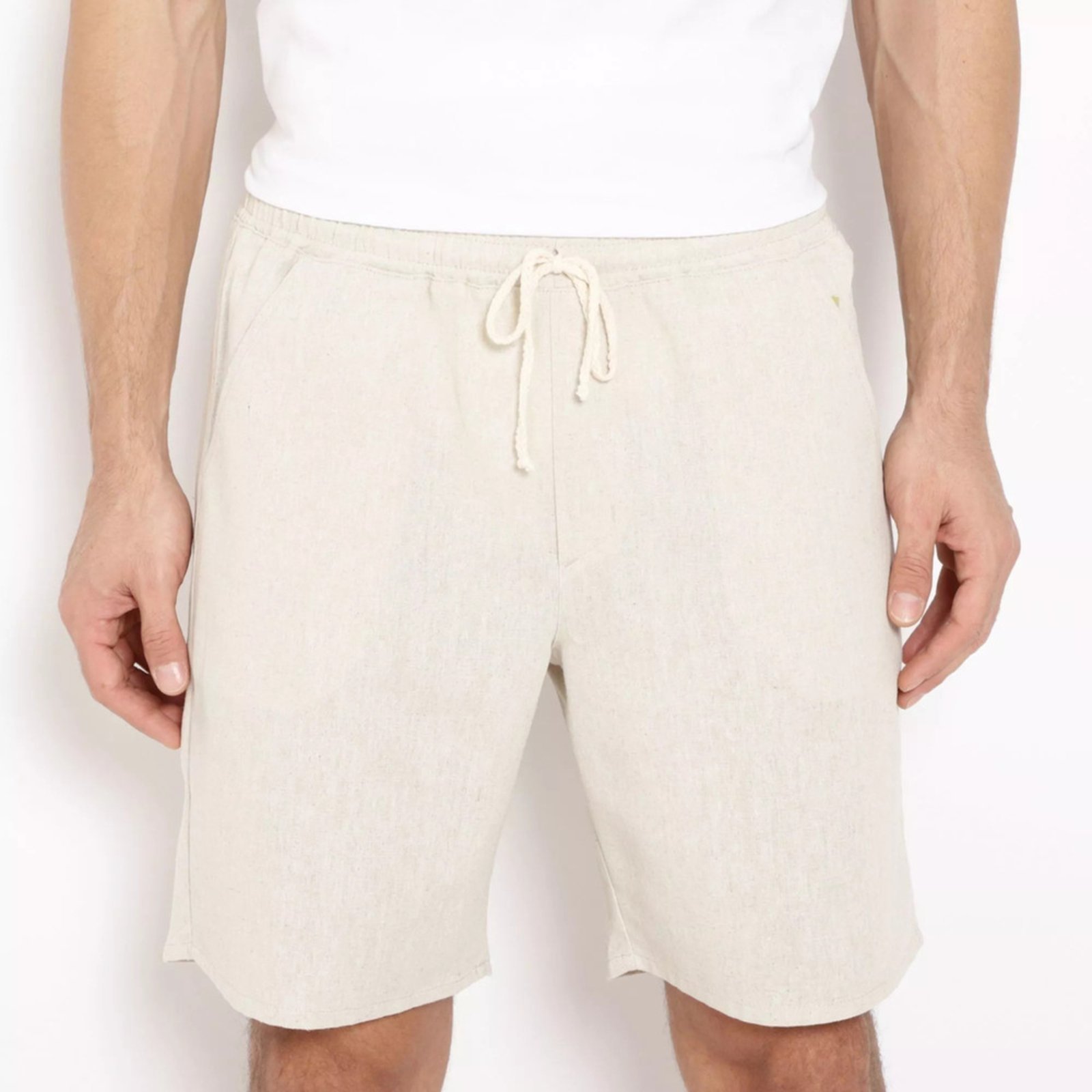 Bermuda de Linho Premium Casual Bege