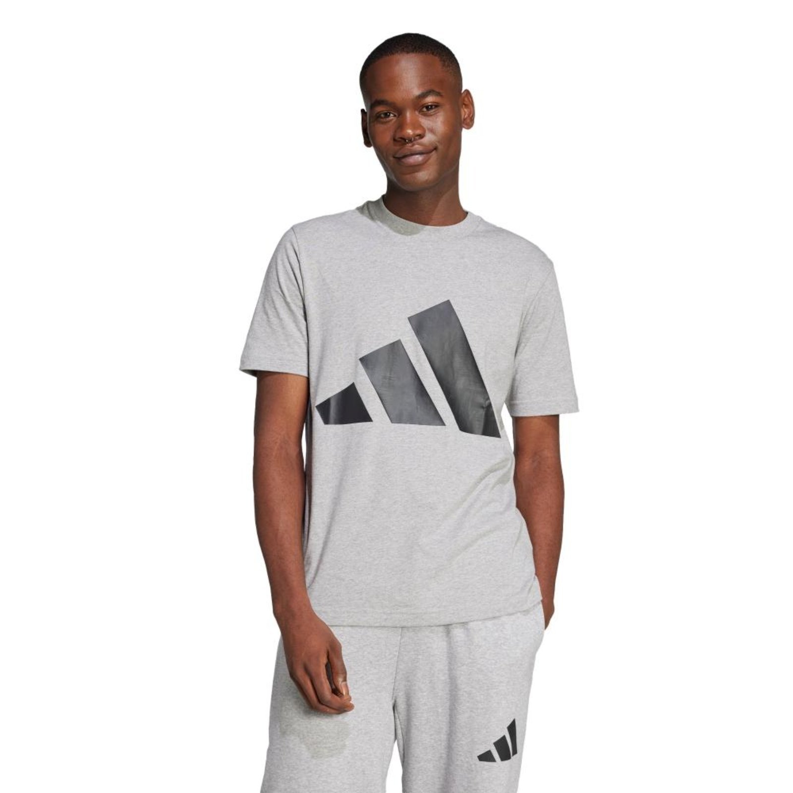 Camiseta Essentials Big Logo adidas Sportswear Cinza