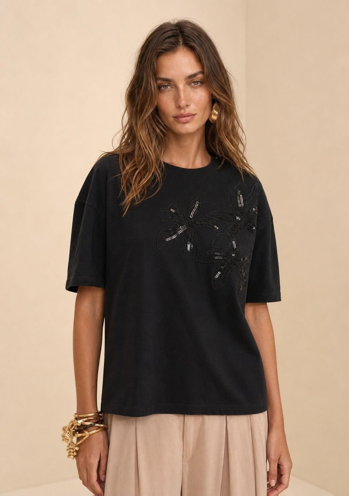 Camiseta Manga Curta Sonata - Preto