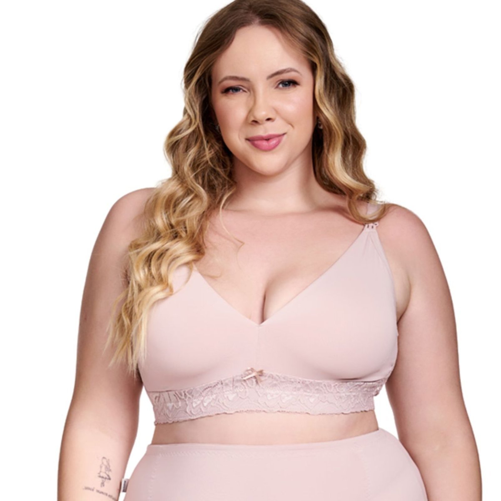 Sutiã Plus Size Amamentação Rendado Sem Bojo Nayane