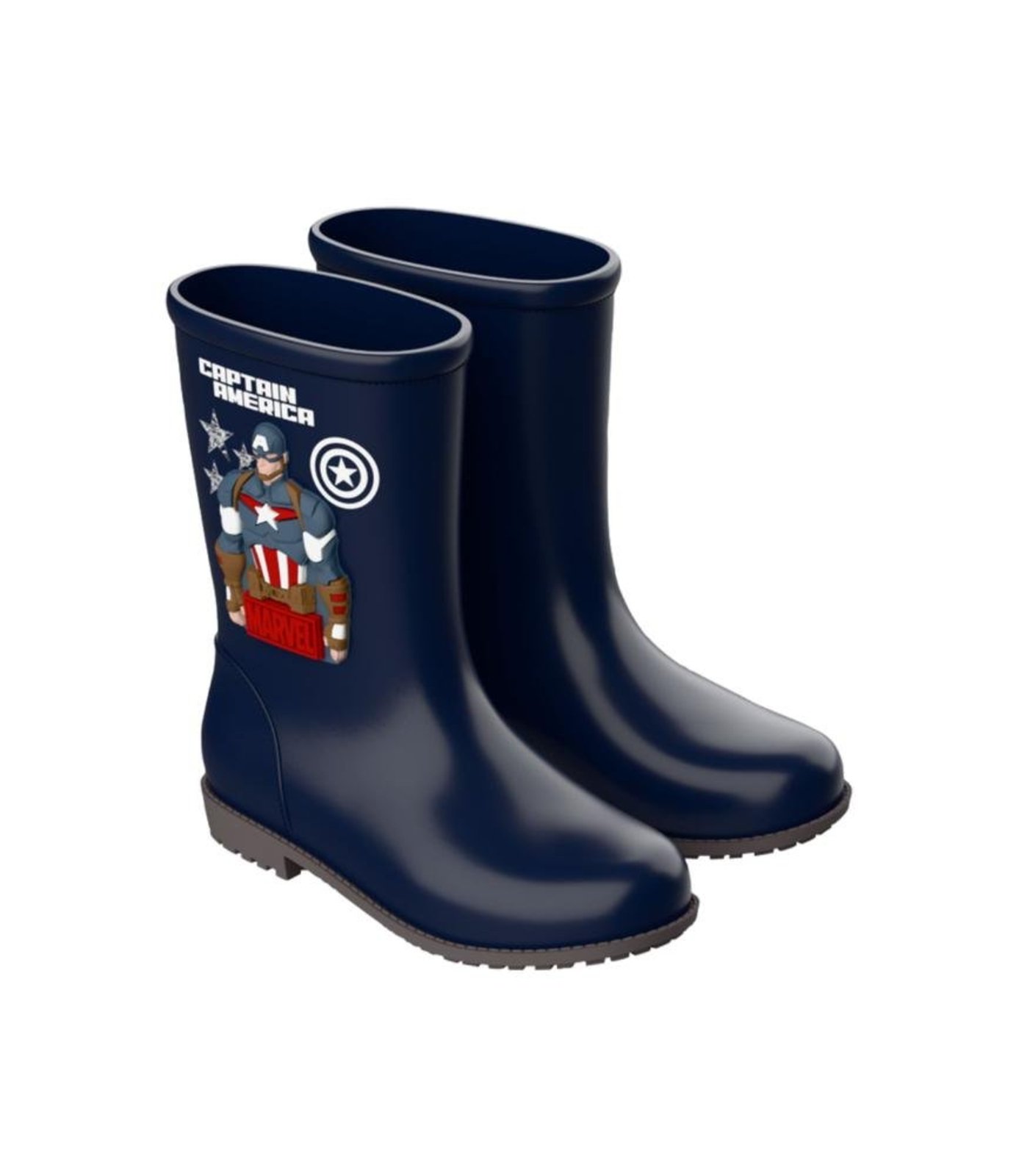 Infantil - Bota Galocha Grendene Marvel Cinza