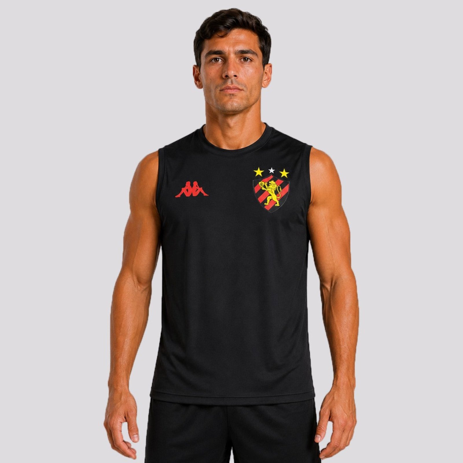 Regata Kappa Sport Recife Supporter Essence 2026 Preta