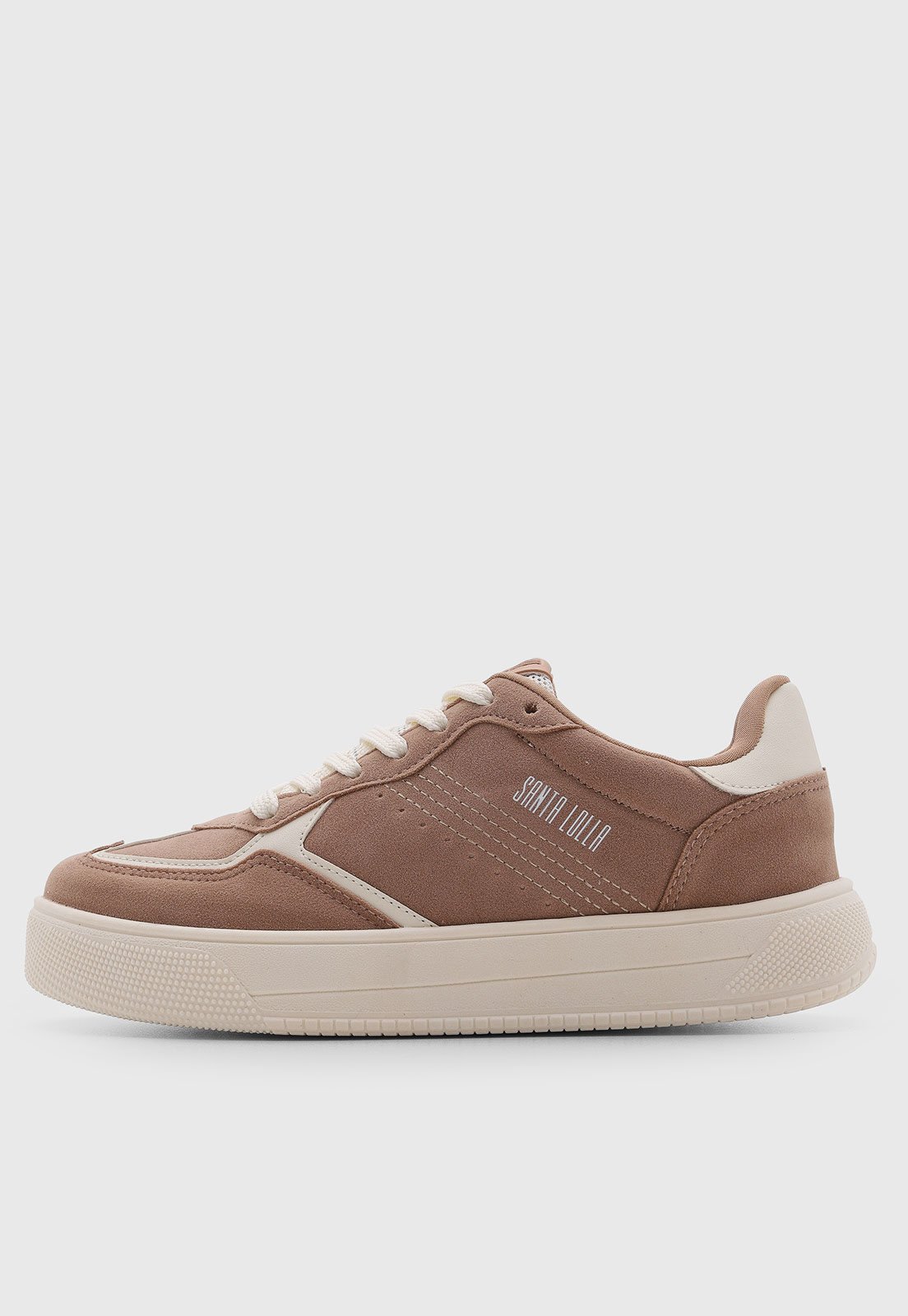 Tênis Feminino Santa Lolla Cano Baixo Sintético Nude