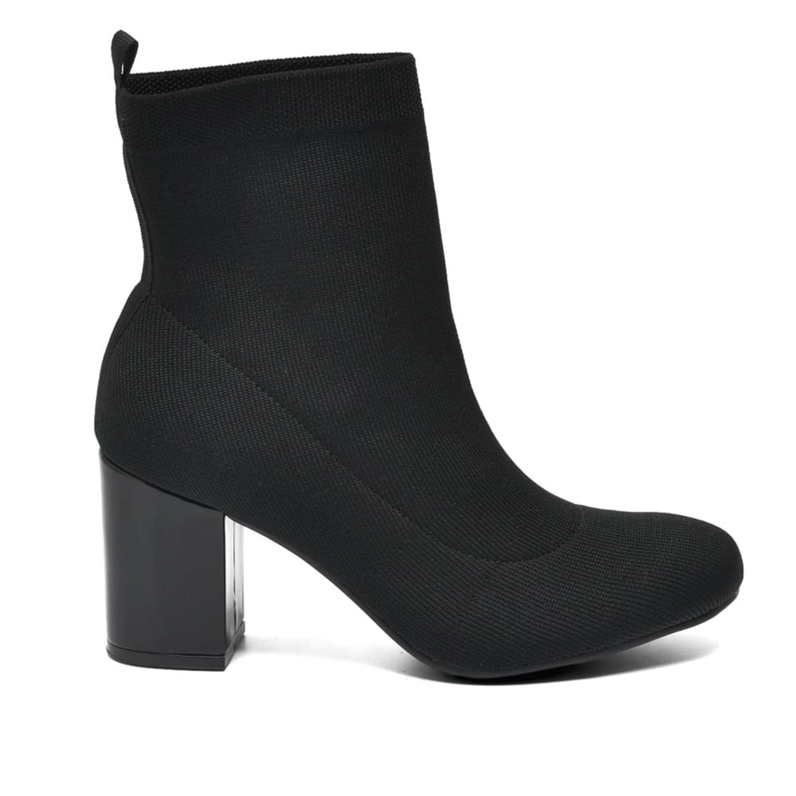Bota Feminina Via Marte Sock Boot Knit Preto
