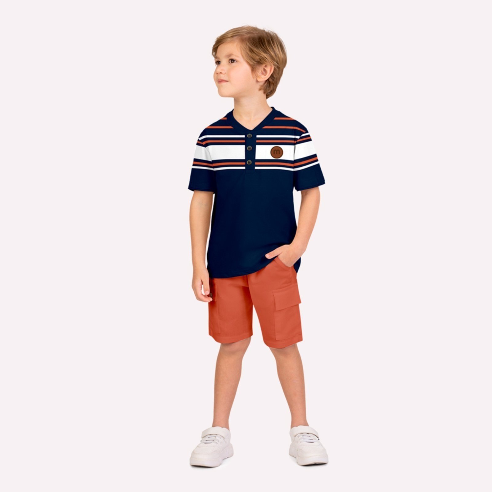 Infantil - Conjunto Menino Listras Milon