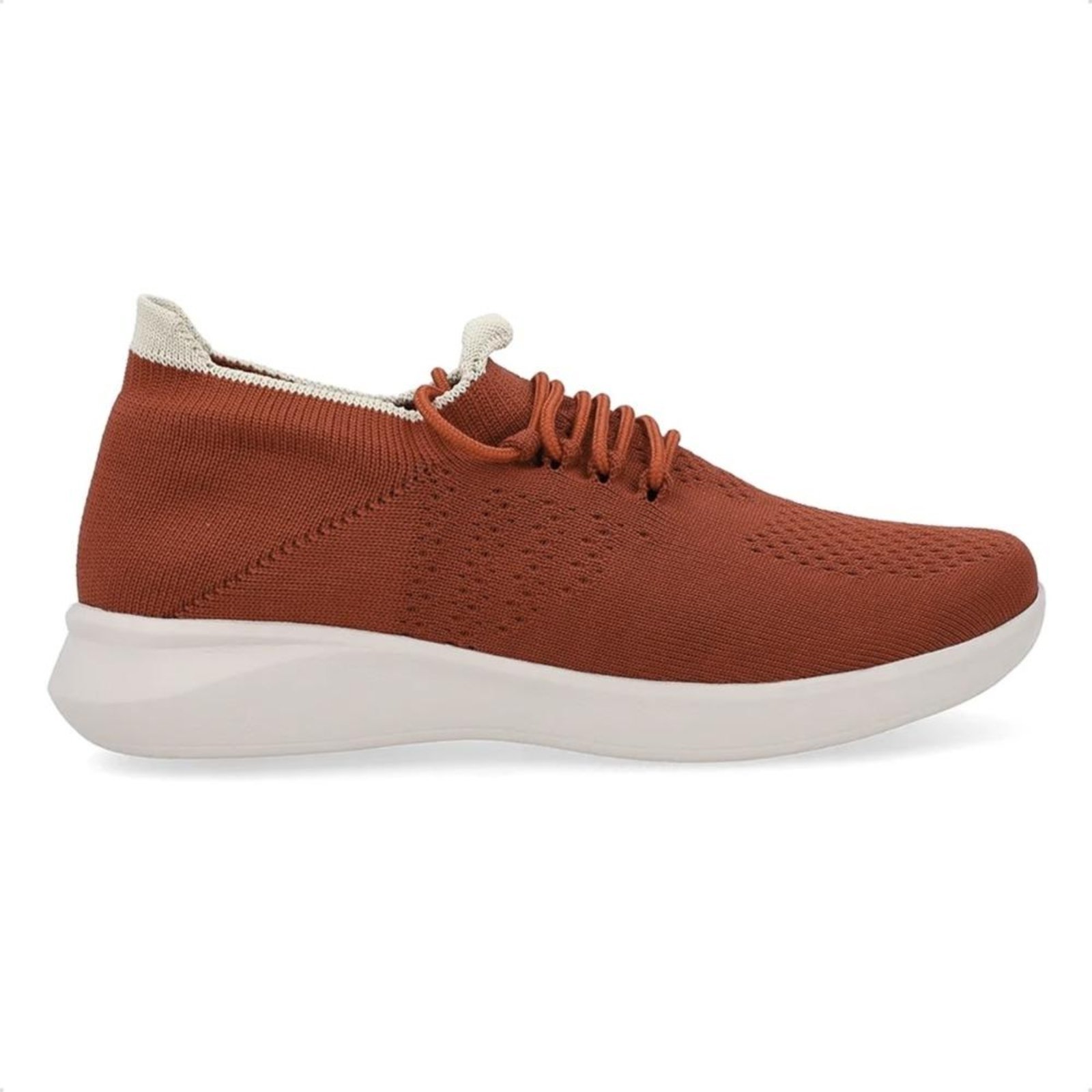 Tênis Usaflex Feminino Tricot UD03001 Marrom