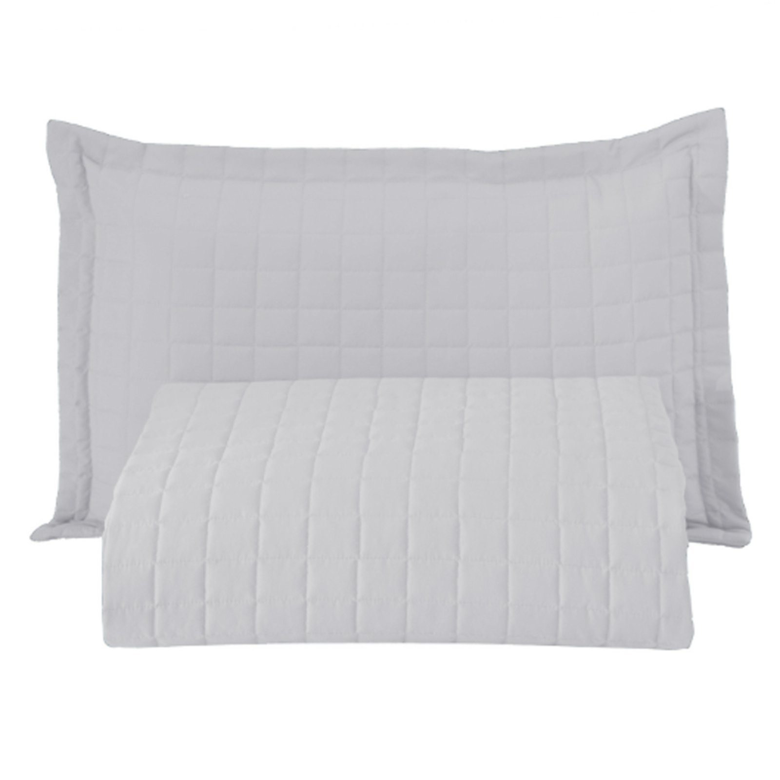 Kit Cobre Leito Colcha Casa Scarpa Bellini Solteiro Dupla Face Percal 300 Fios Textura Matelassê 2 Peças - Branco