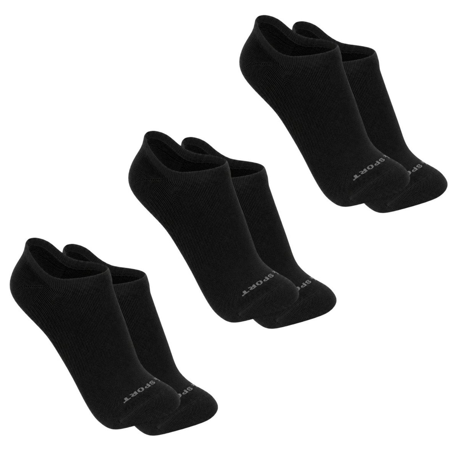 Kit 3 Pares Meias Lupo Algodão Meia Sapatilha Invisível Premium