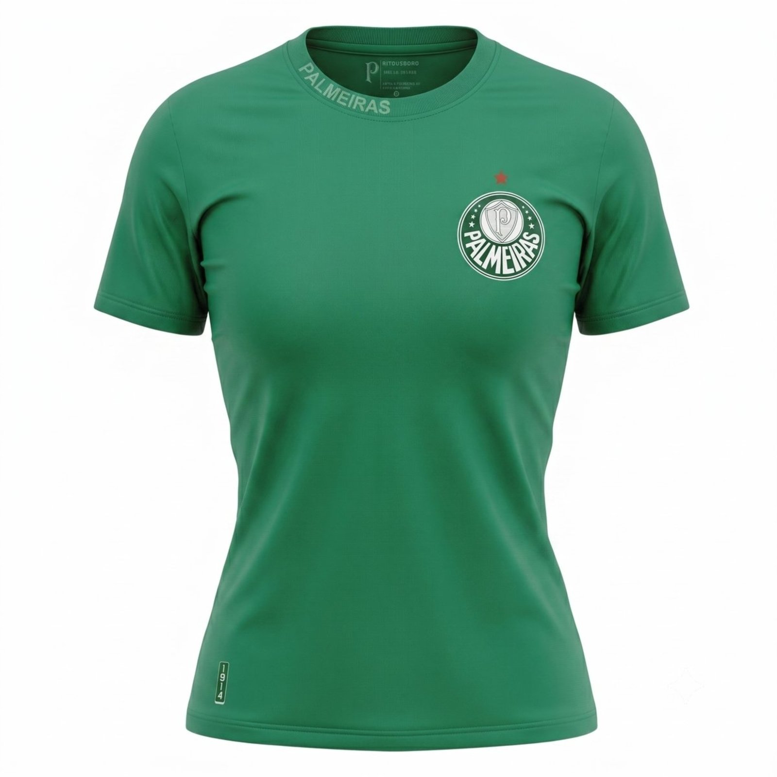 CAMISA PALMEIRAS 1914 VERDE FEMININA TORCEDORA LICENCIADO