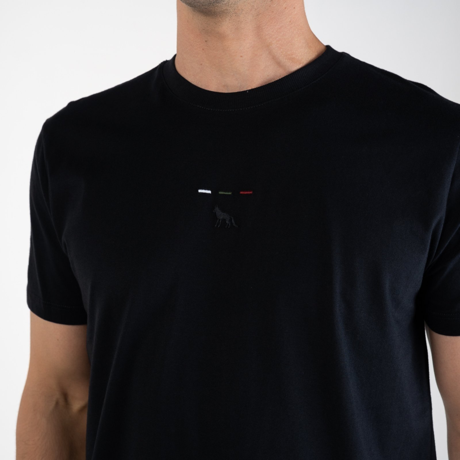 Vista 3 Camiseta Acostamento Colors Preta preto Acostamento preto