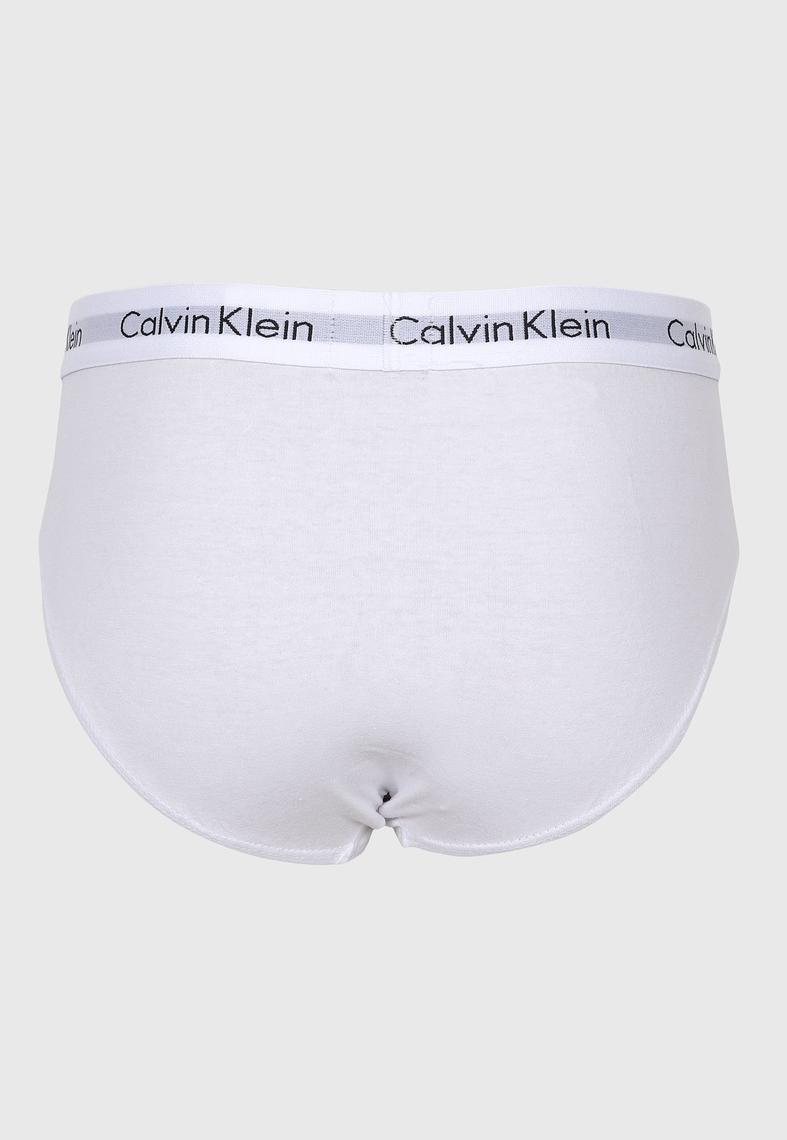 Vista 3 Kit 3pçs Cueca Calvin Klein Underwear Slip branco Calvin Klein Underwear branco