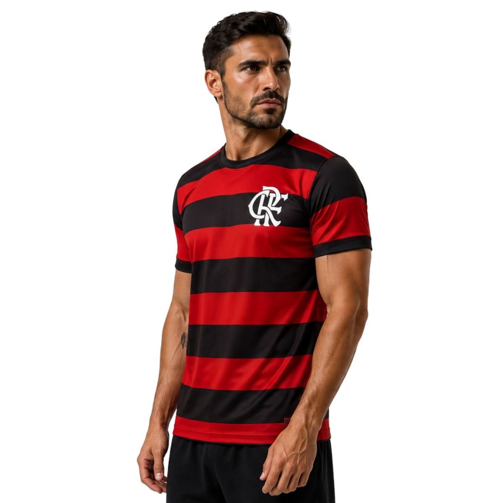 Camiseta Flamengo Rubro Negra Masculina Torcedor Dry Fit Licenciada Futebol