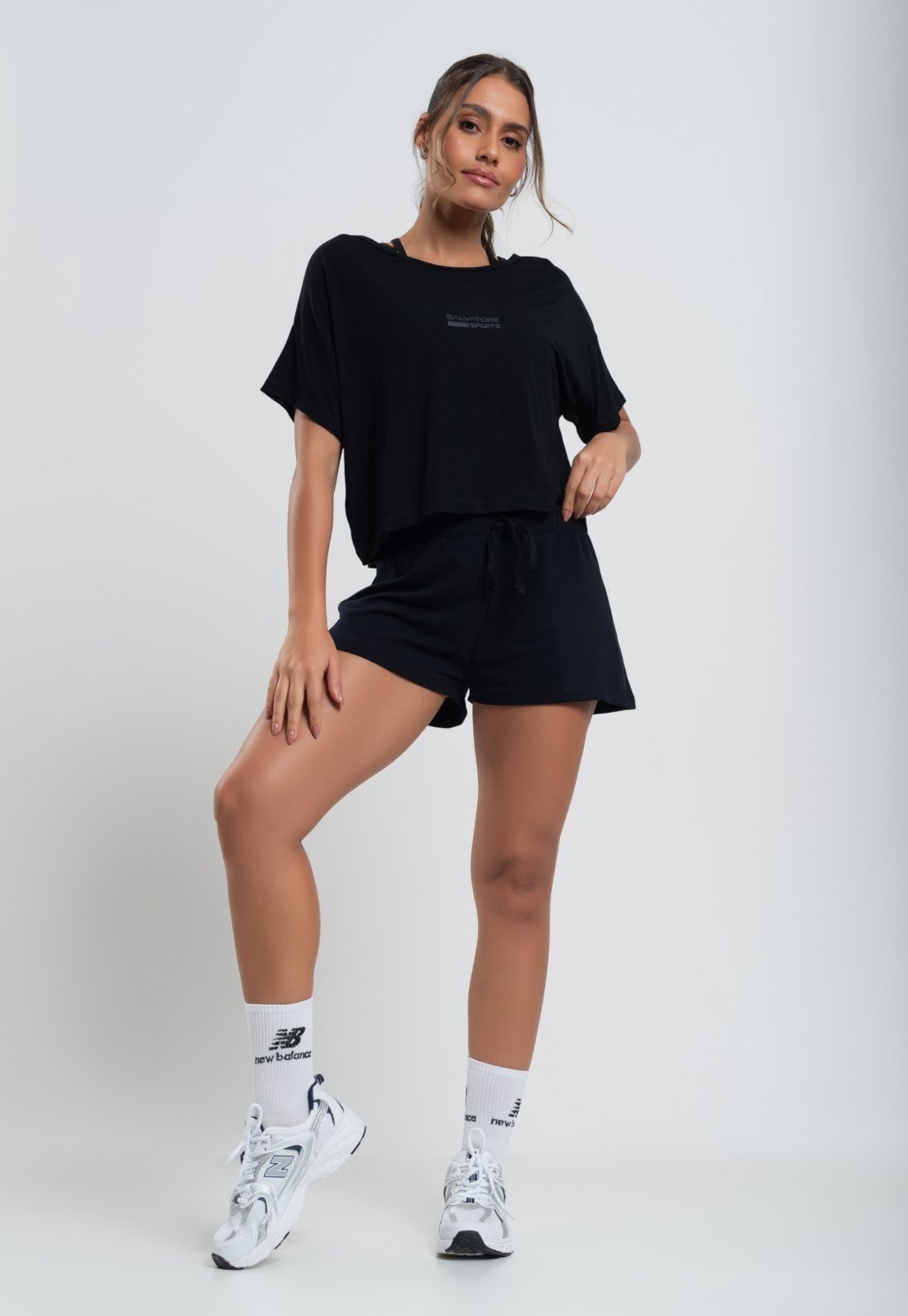 Short Esportivo Salvatore Fashion Preto