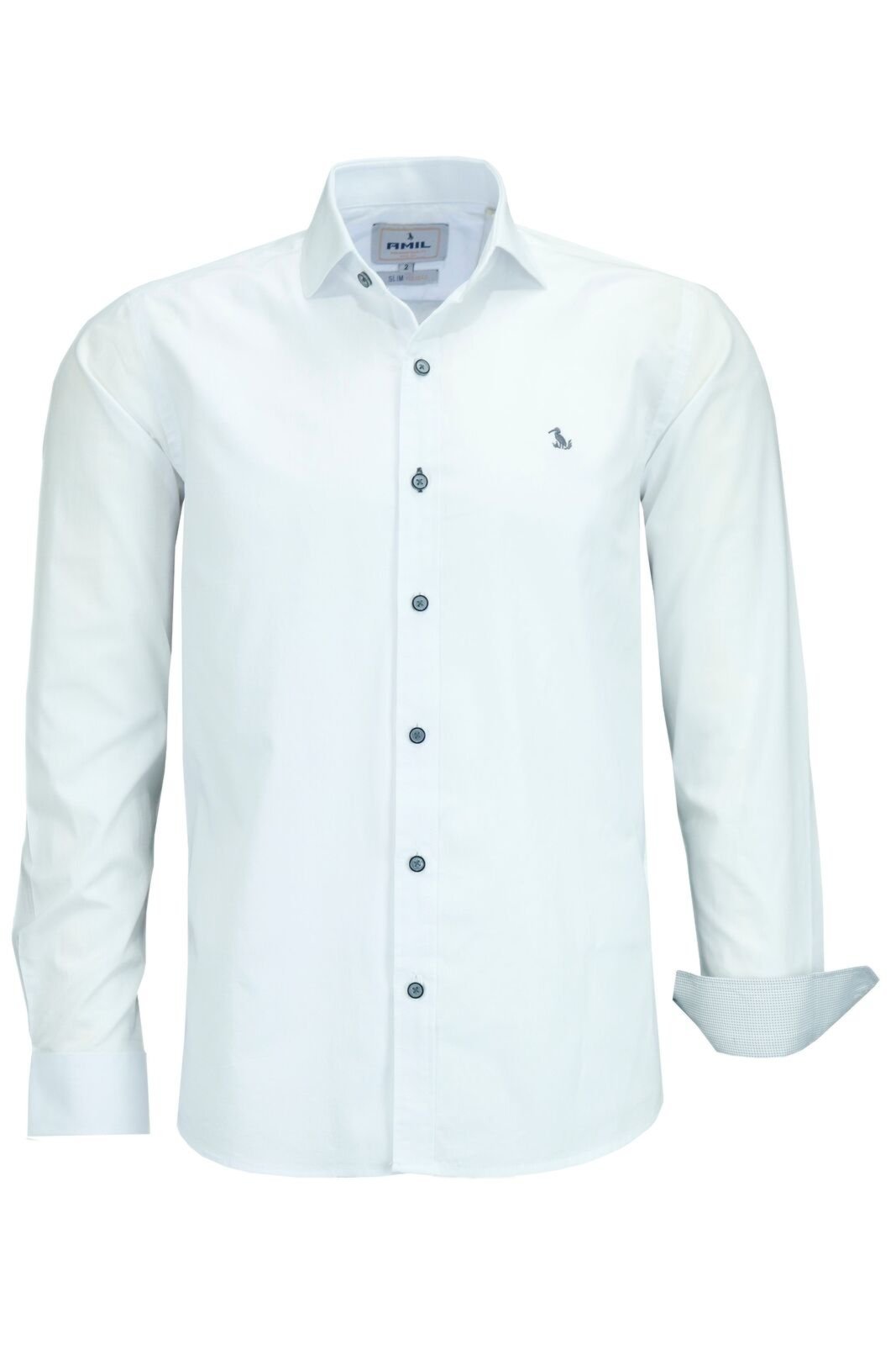 Camisa Masculina Social Manga Longa Amil Slim Lançament 1805
