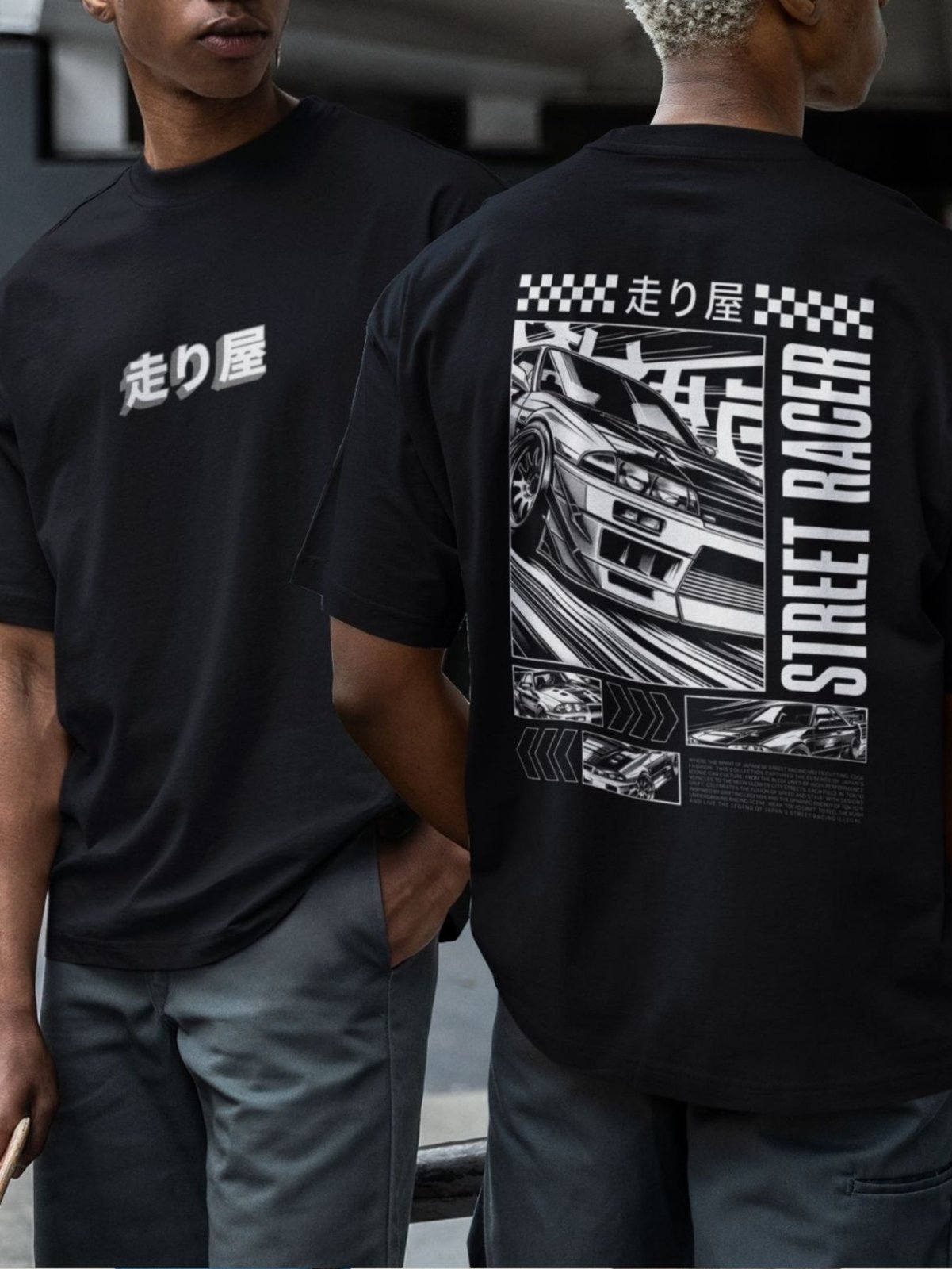 Camiseta Básica Masculina GuGi Street Car Race Preto