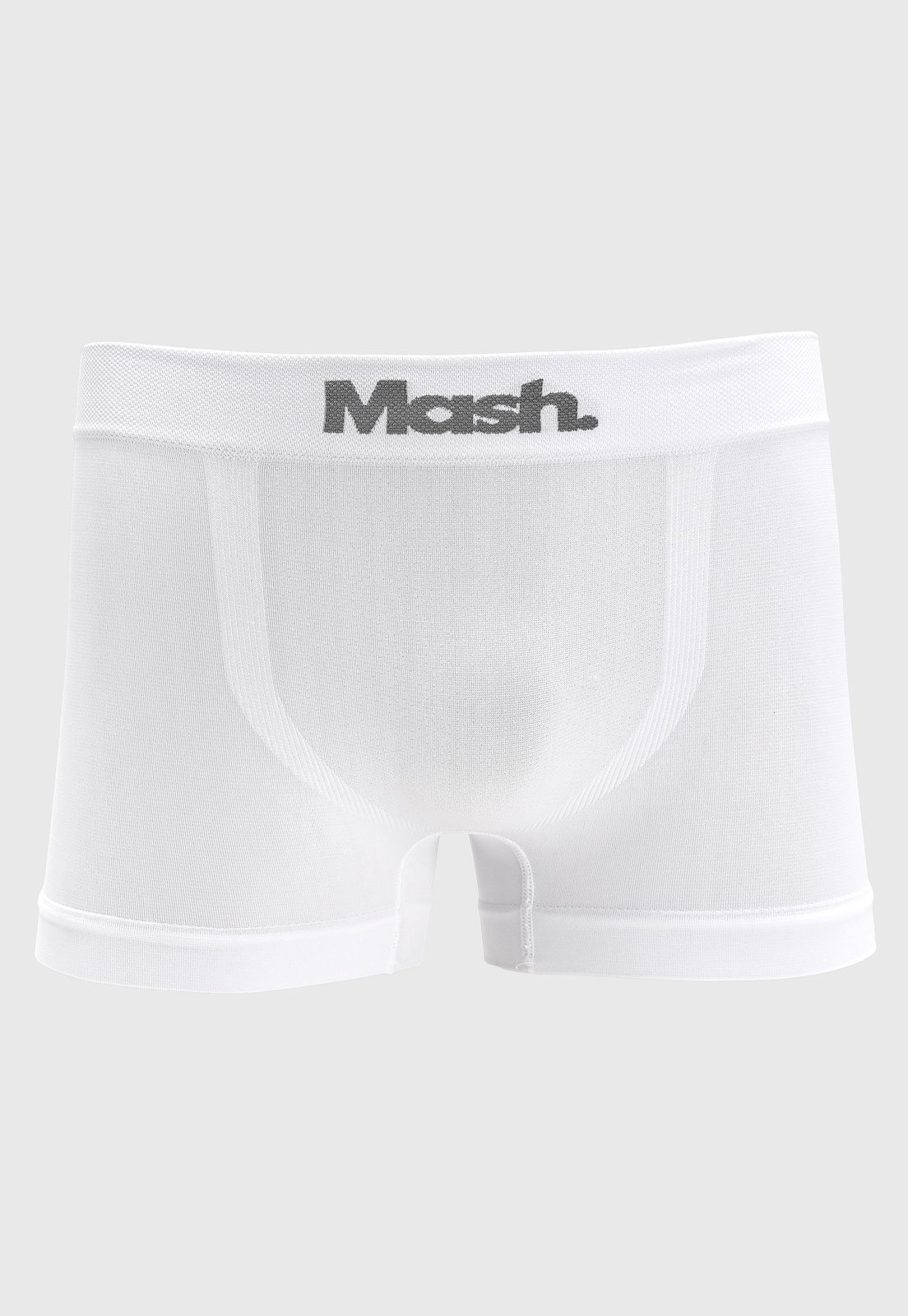 Vista 3 Kit Cueca Boxer Mash Sem Costura10 Peças Branca branco MASH branco