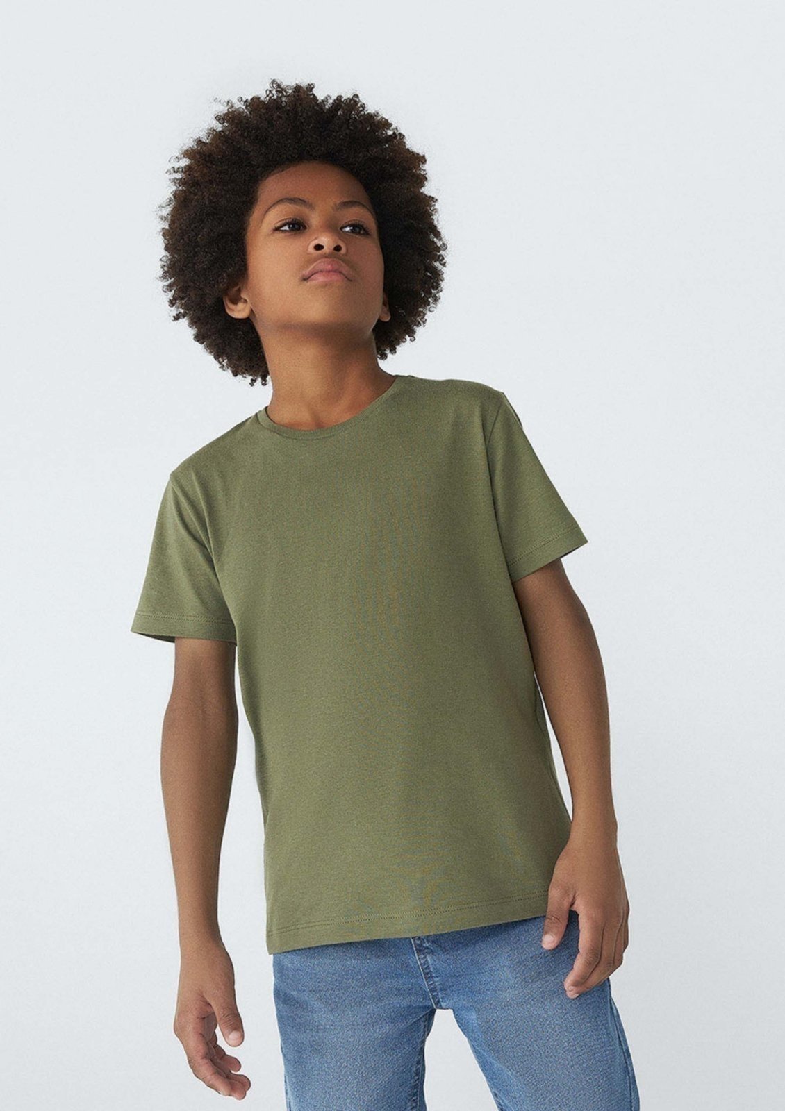 Vista 2 Infantil - Camiseta Básica Menino Manga Curta Slim Tam 1 A Hering azul Hering azul