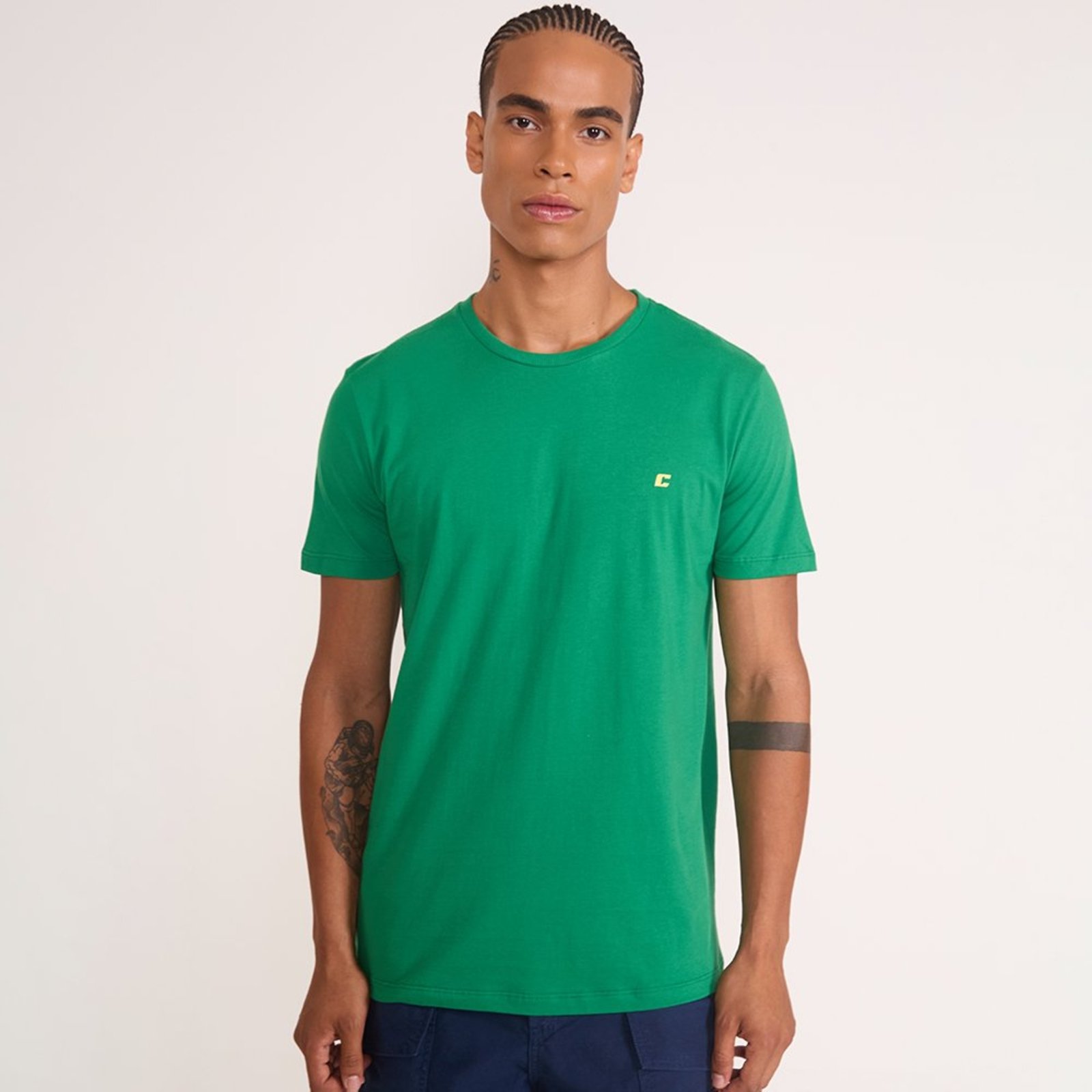 Camiseta Colcci Logo In26 Verde Masculino