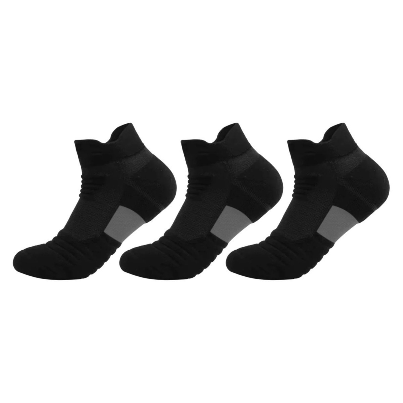 Kit 3 Pares de Meias QLC Sports Esportiva Preto