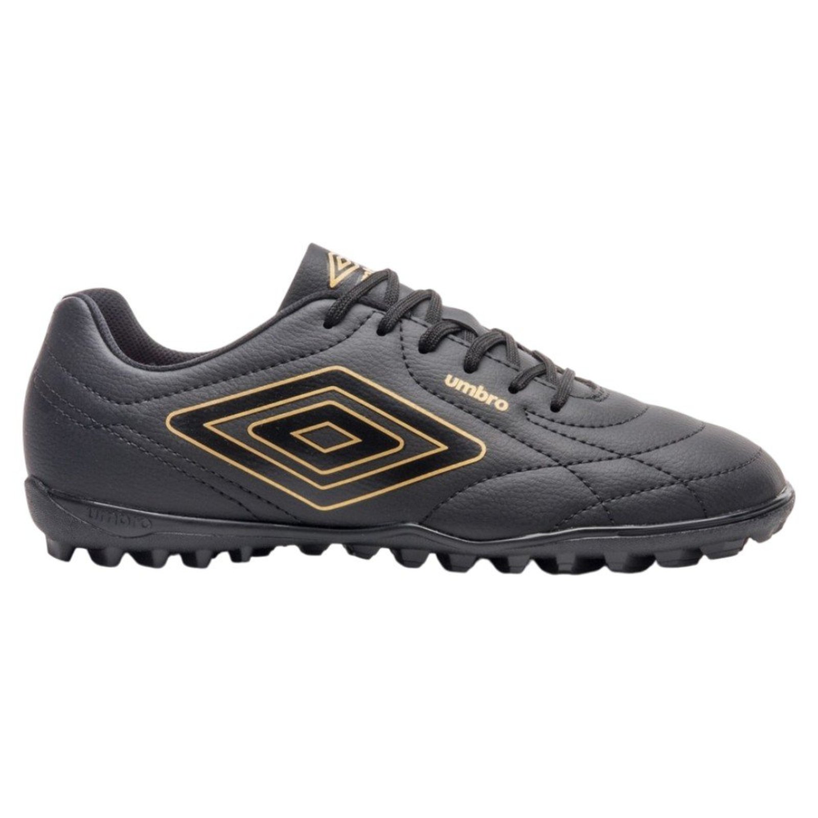 Chuteira Society Umbro Class Footballer Preto/Dourado