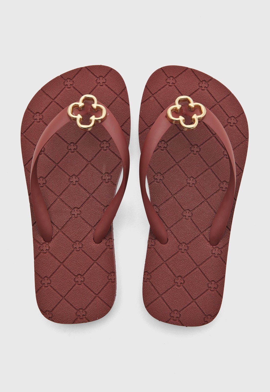 Infantil - Chinelo Capodarte Detalhe Metalizado Vermelho