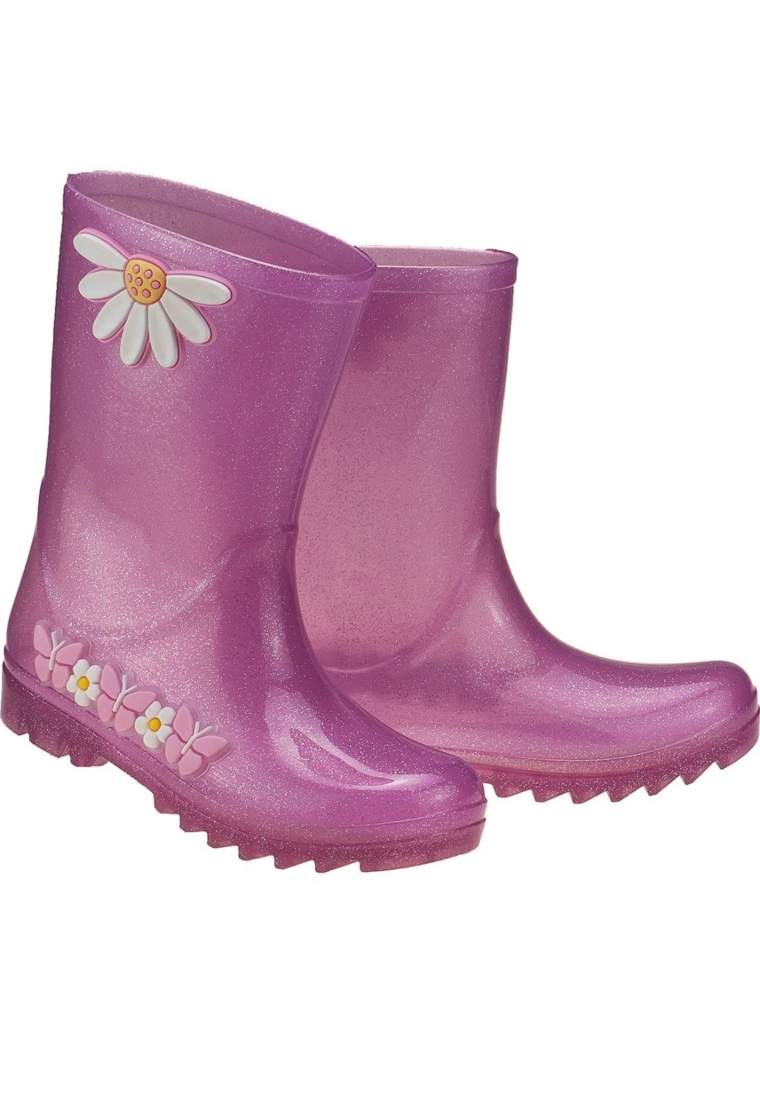 Infantil - Galocha Flores Rosa